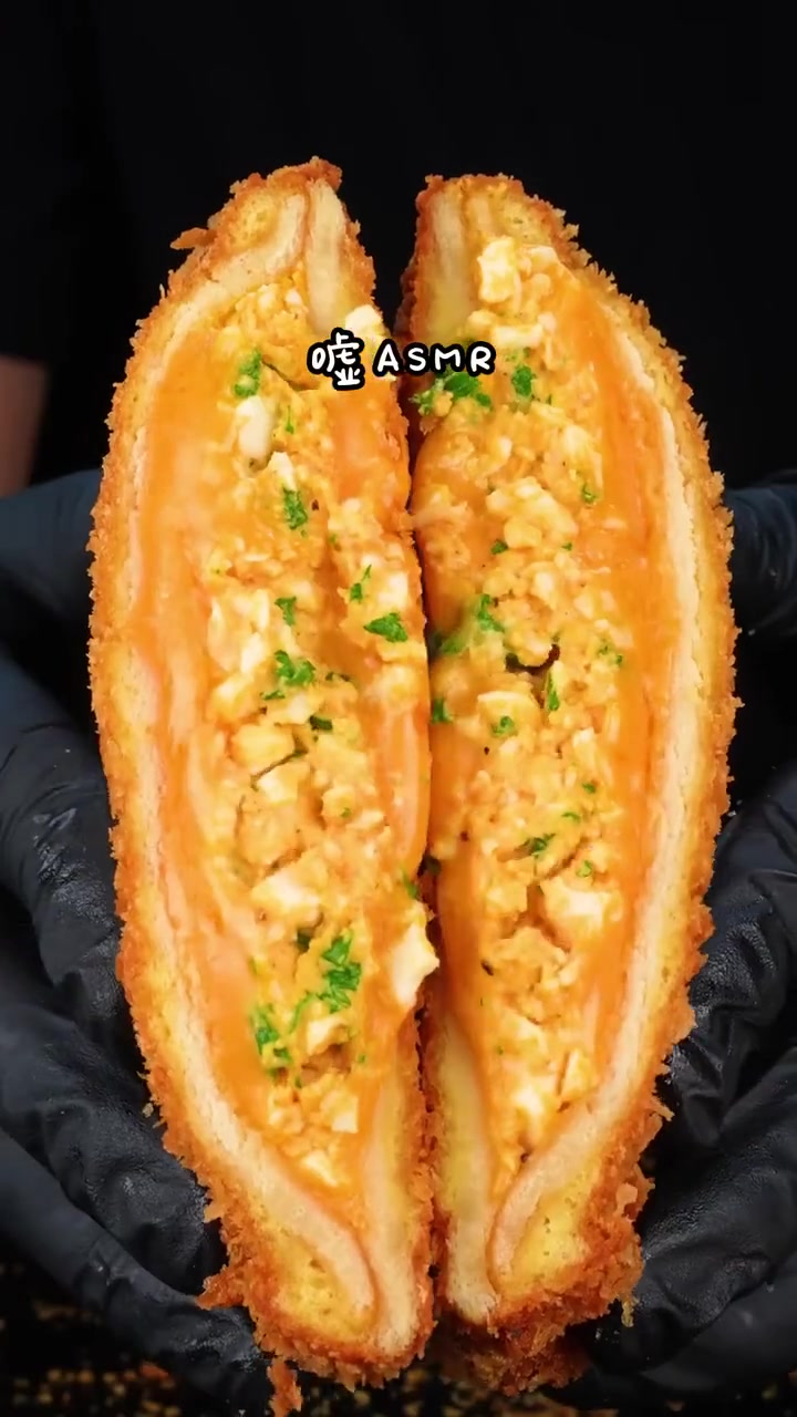 今天吃什么?油炸鸡蛋三明治