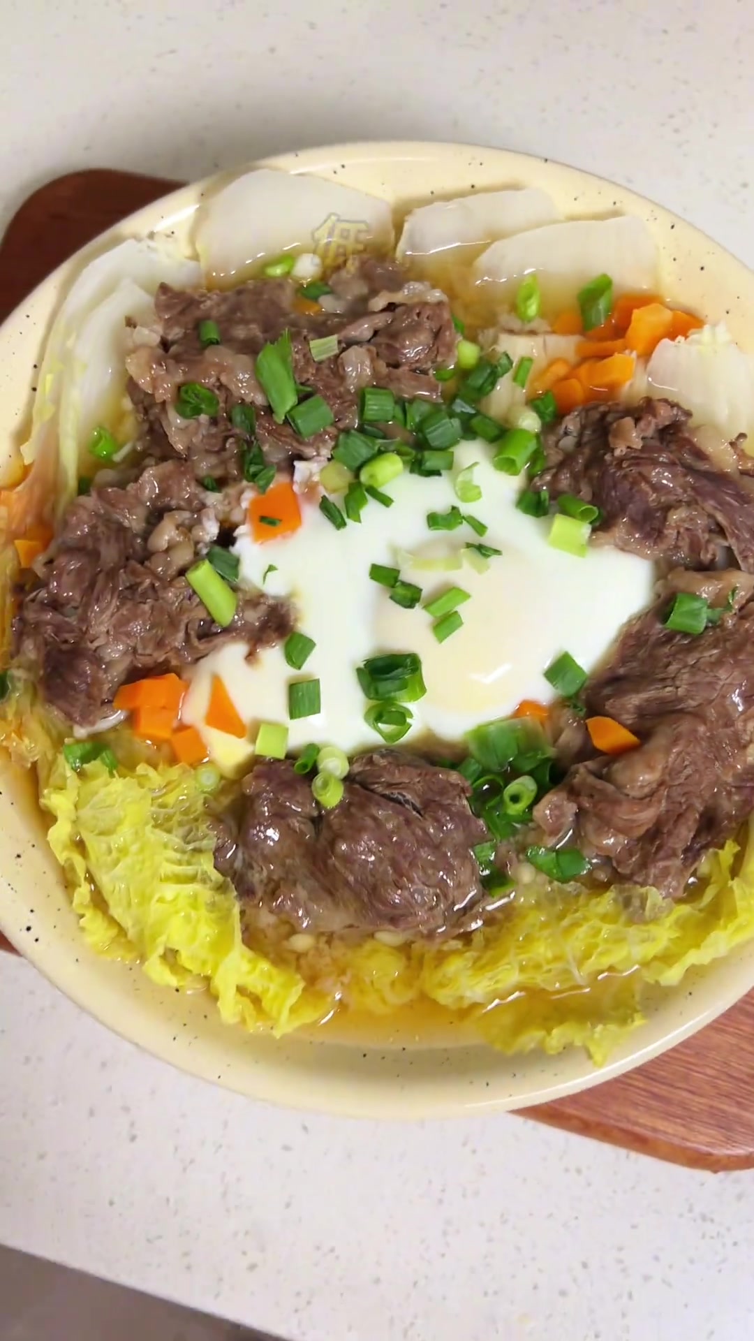 中式减脂餐,娃娃菜牛肉蒸蛋,低卡高蛋白