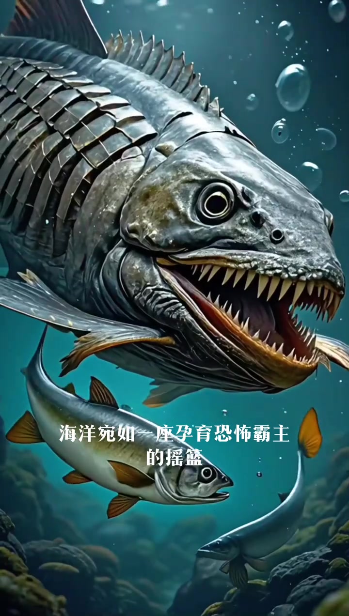 邓氏鱼凭借超强咬合力,庞大身躯及迅猛攻击力,称霸史前海洋,是无可争议的史前海洋霸主