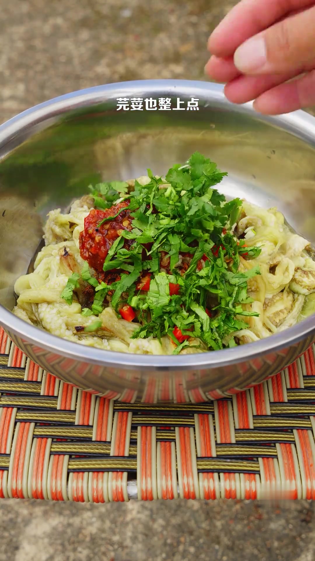 凉拌火烧茄子做法，酸辣爽口超下饭