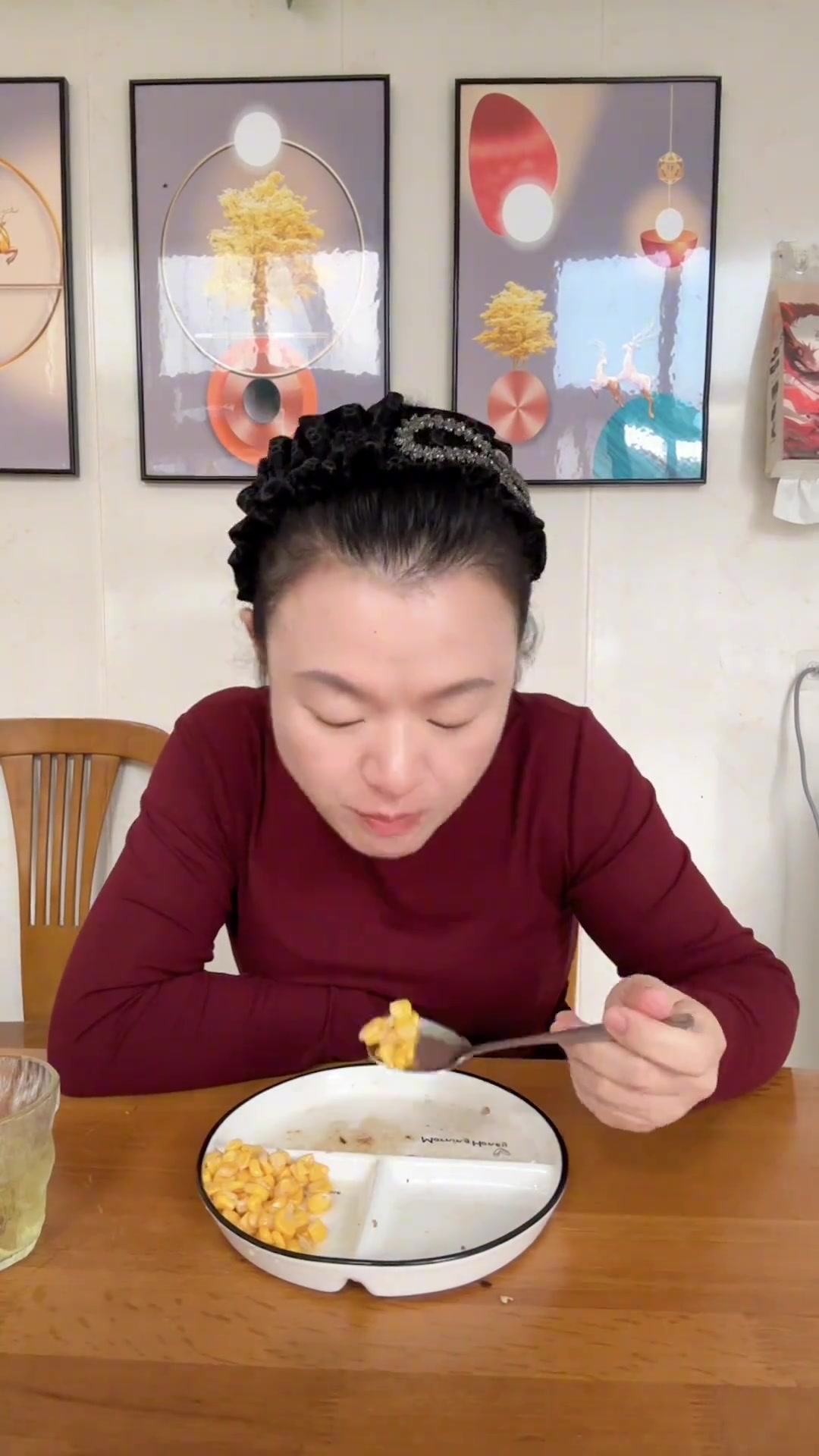 今天吃两个鸡排,满足的很