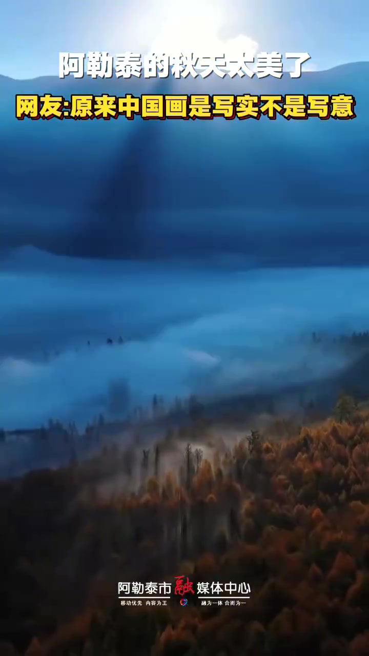 阿勒泰的秋天太美了,金黄漫山遍野,层林尽染如画卷,才懂中国画是写实,而非写意啊!(来源|)