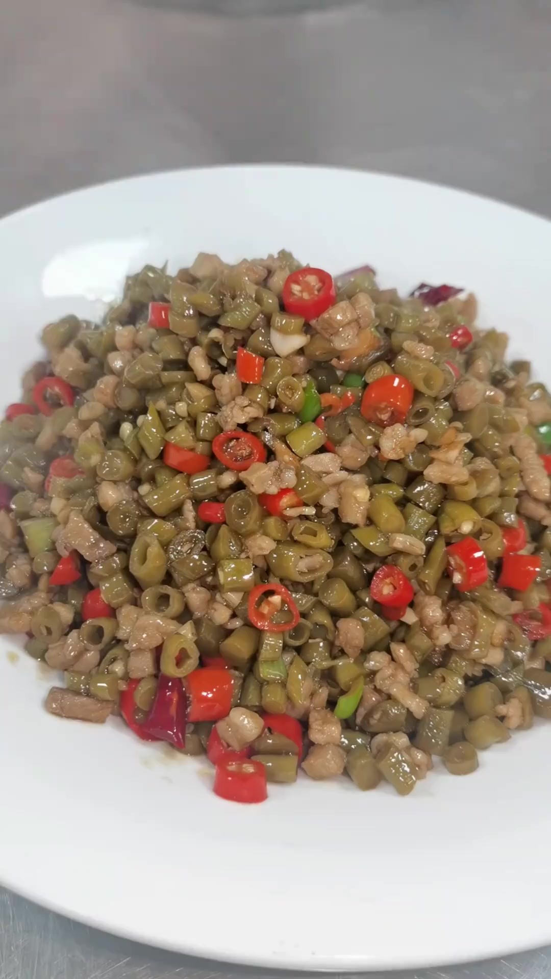 家常下饭菜,酸豆角炒肉沫这样做才好吃