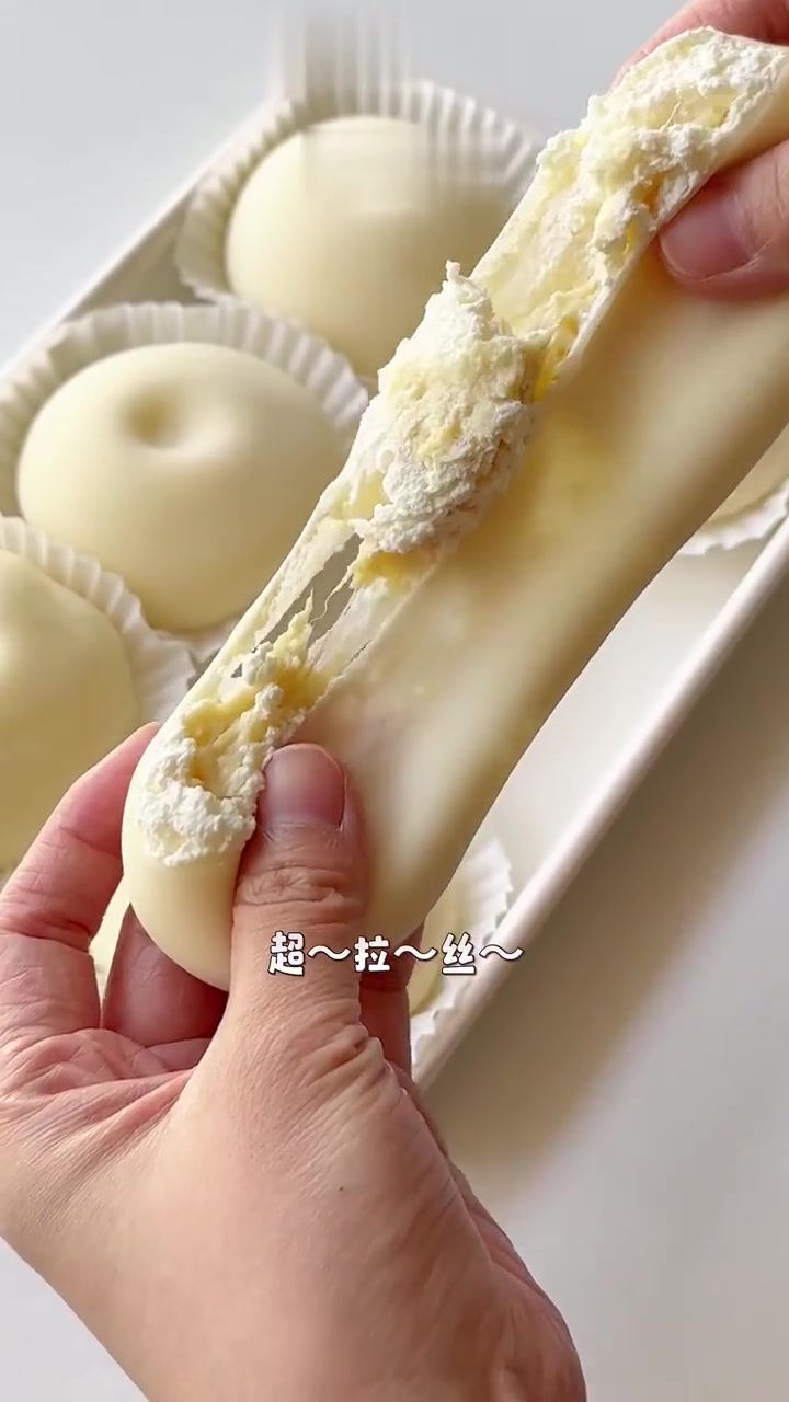 榴莲雪媚娘超级软糯拉丝免烤箱