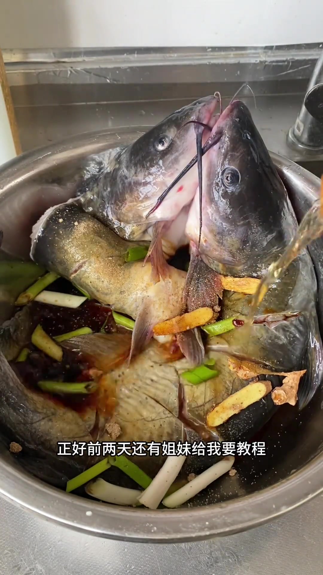 姐妹点名想要吃我做的烤鱼啦,专门买的清江鱼过来的,必须给她安排上!用的就是厚味小巷的烤鱼料