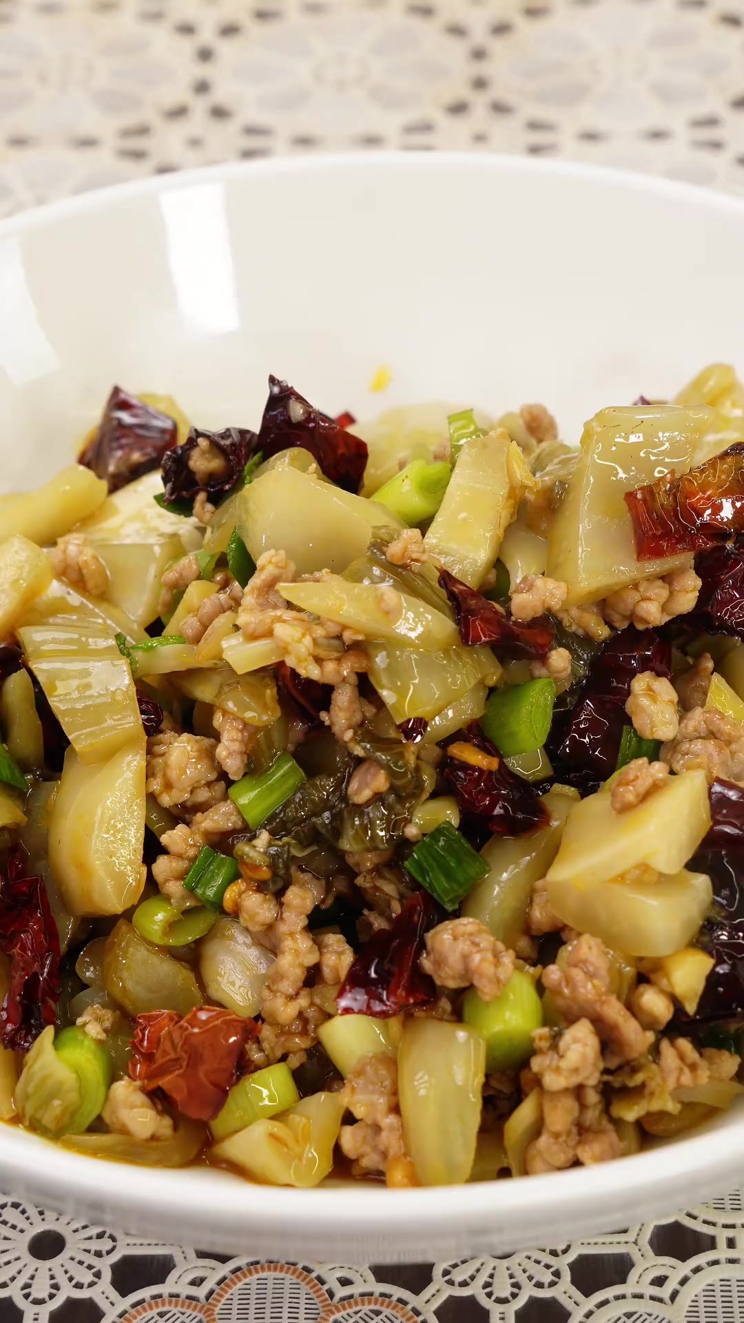 肉末酸菜,超下饭……