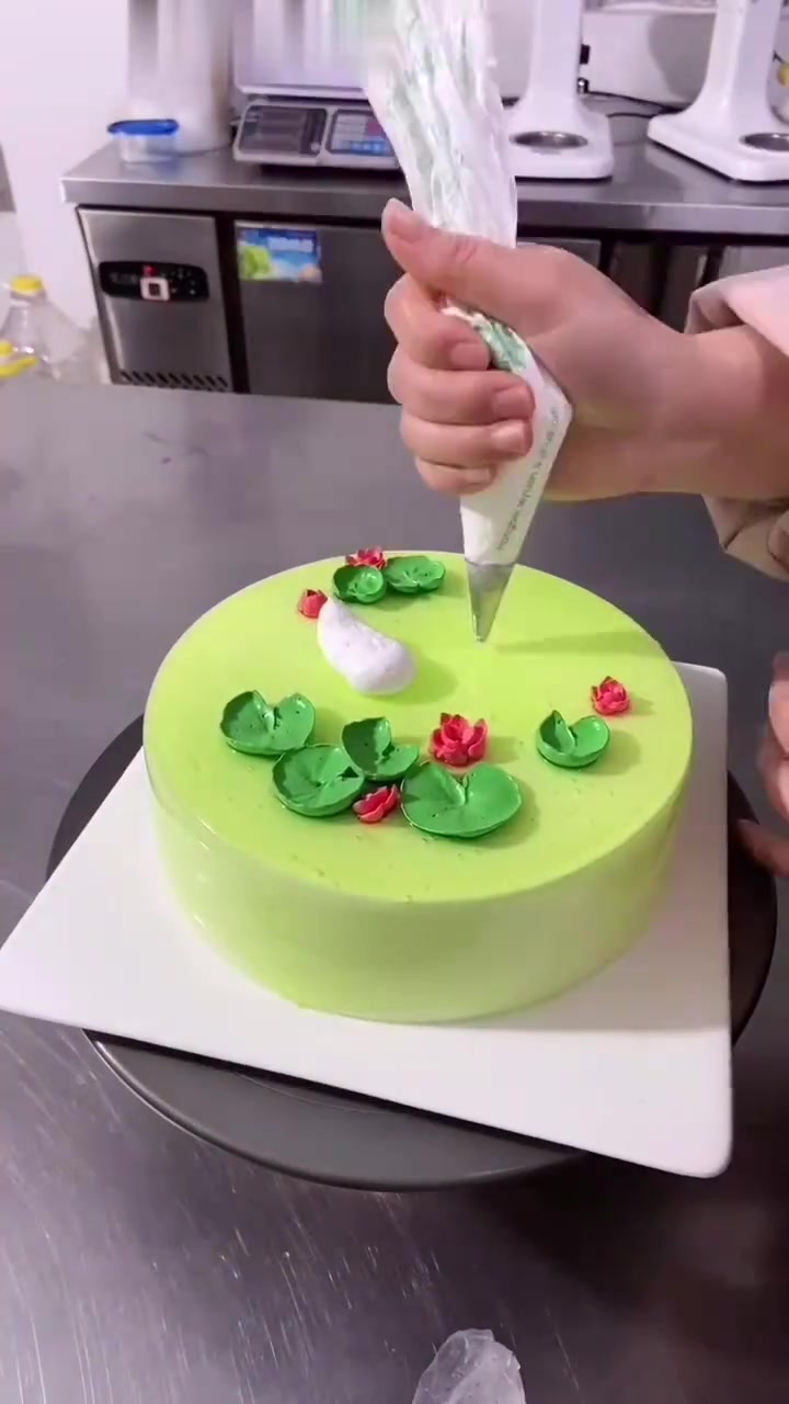 传统裱花蛋糕——鸳鸯