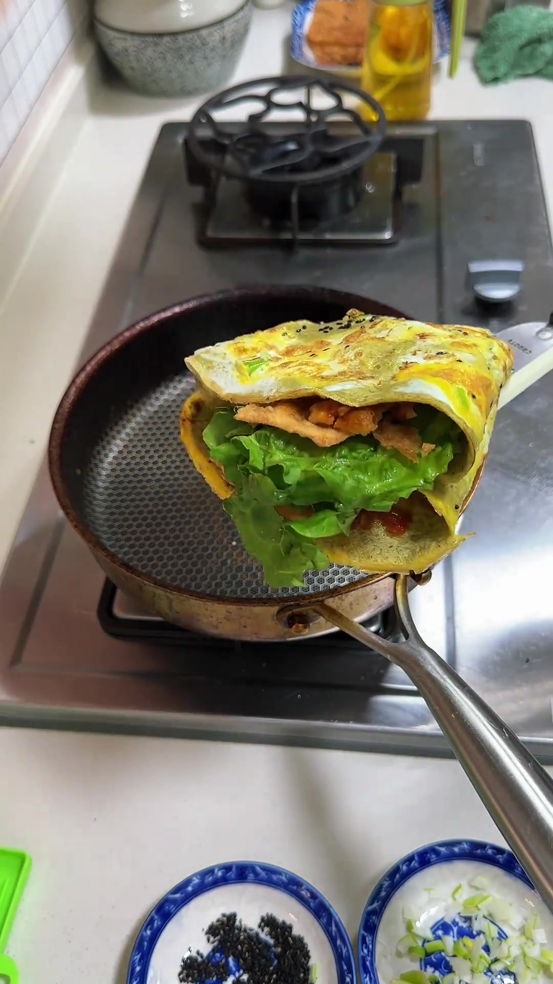 天津的煎饼果子在家做太简单了!