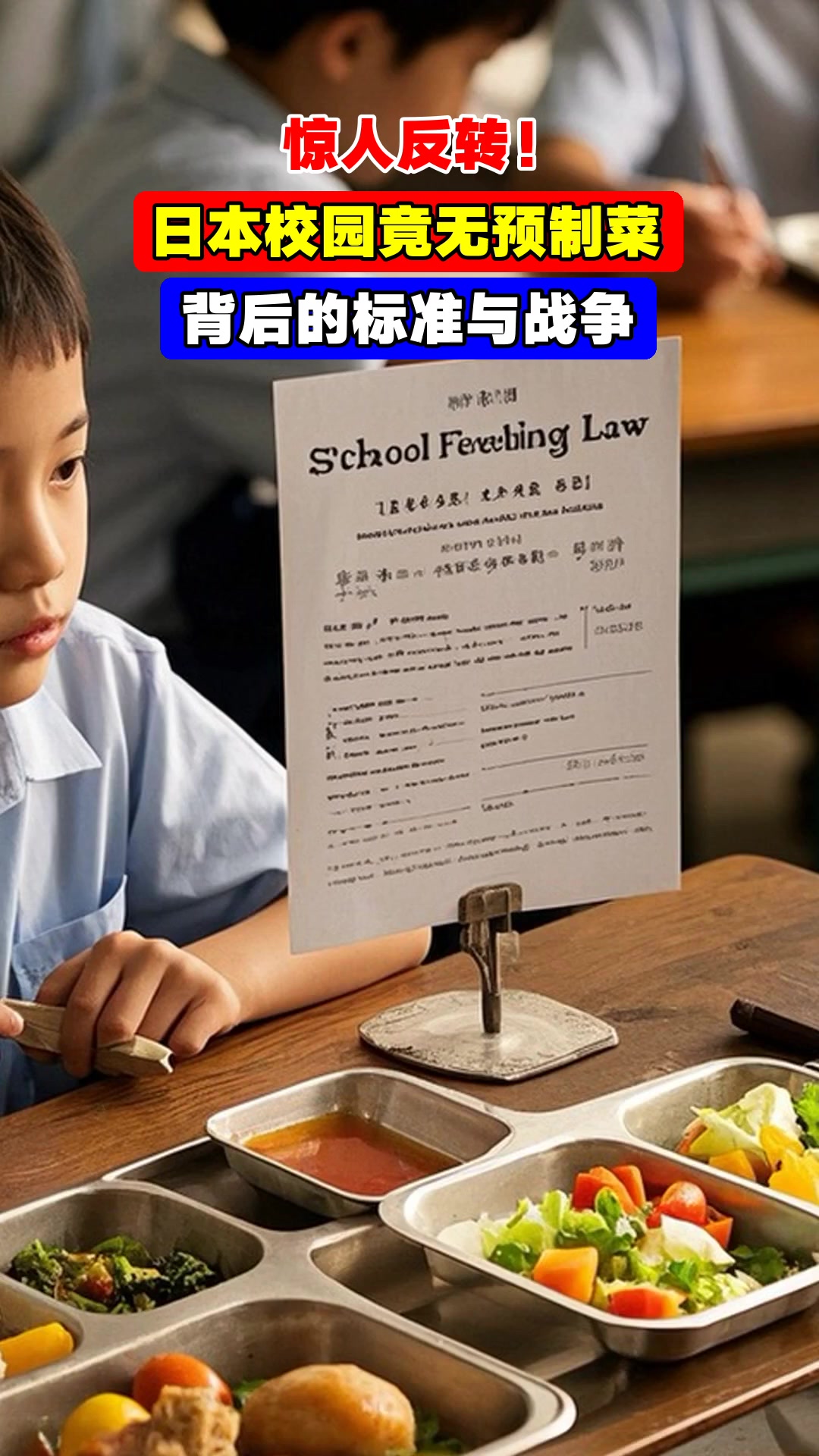 惊人反转!日本校园竟无预制菜,背后的标准与战争