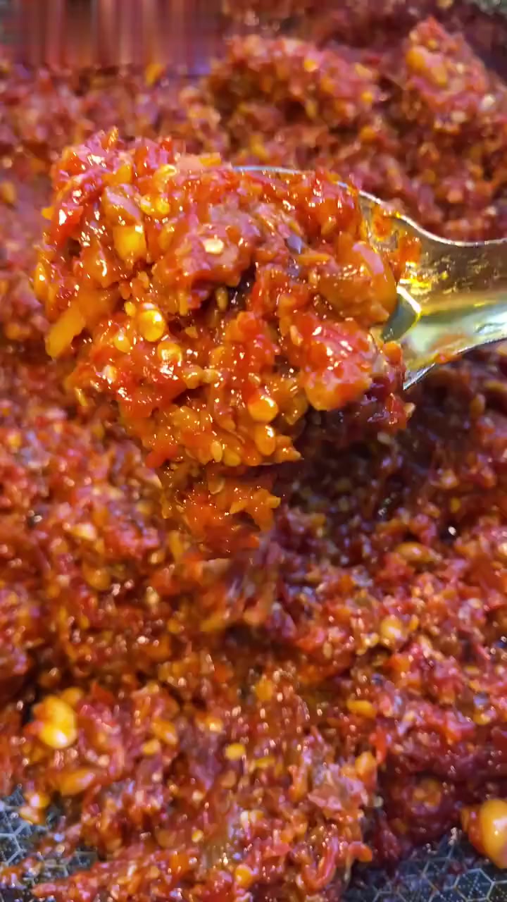 自制超香牛肉酱,炸了馒头蘸着超好吃