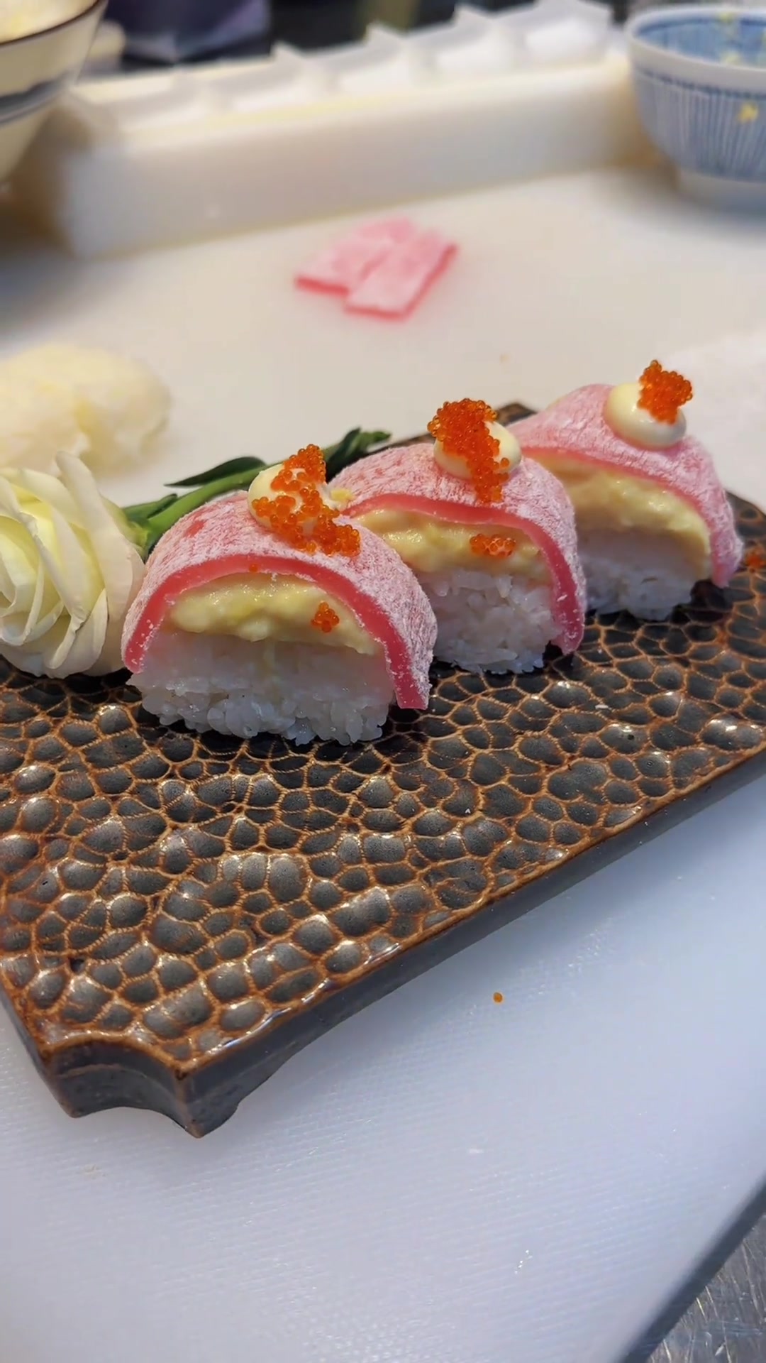 冰皮榴莲寿司教学