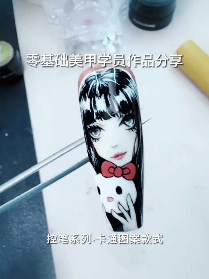 珠海学美甲|小白华丽变身,作品超惊艳!珠海学美甲,珠海零基础美甲培训学校,谁说零基础就做不