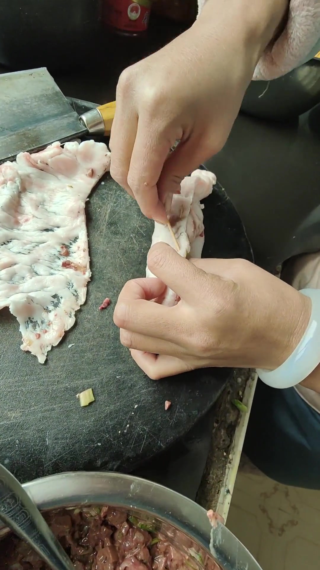 教你做内蒙古名菜油包肝,羊油别丢