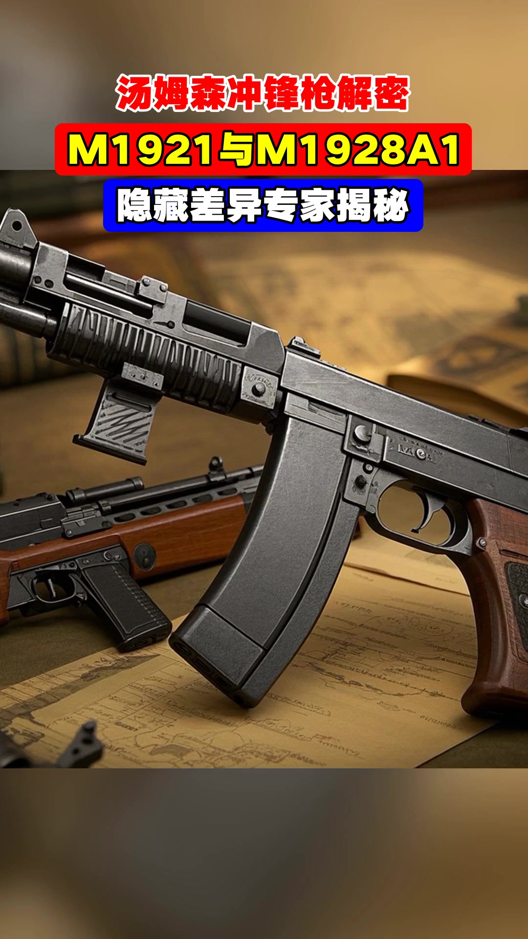 汤姆森冲锋枪解密,M1921与M1928A1, 隐藏差异专家揭秘