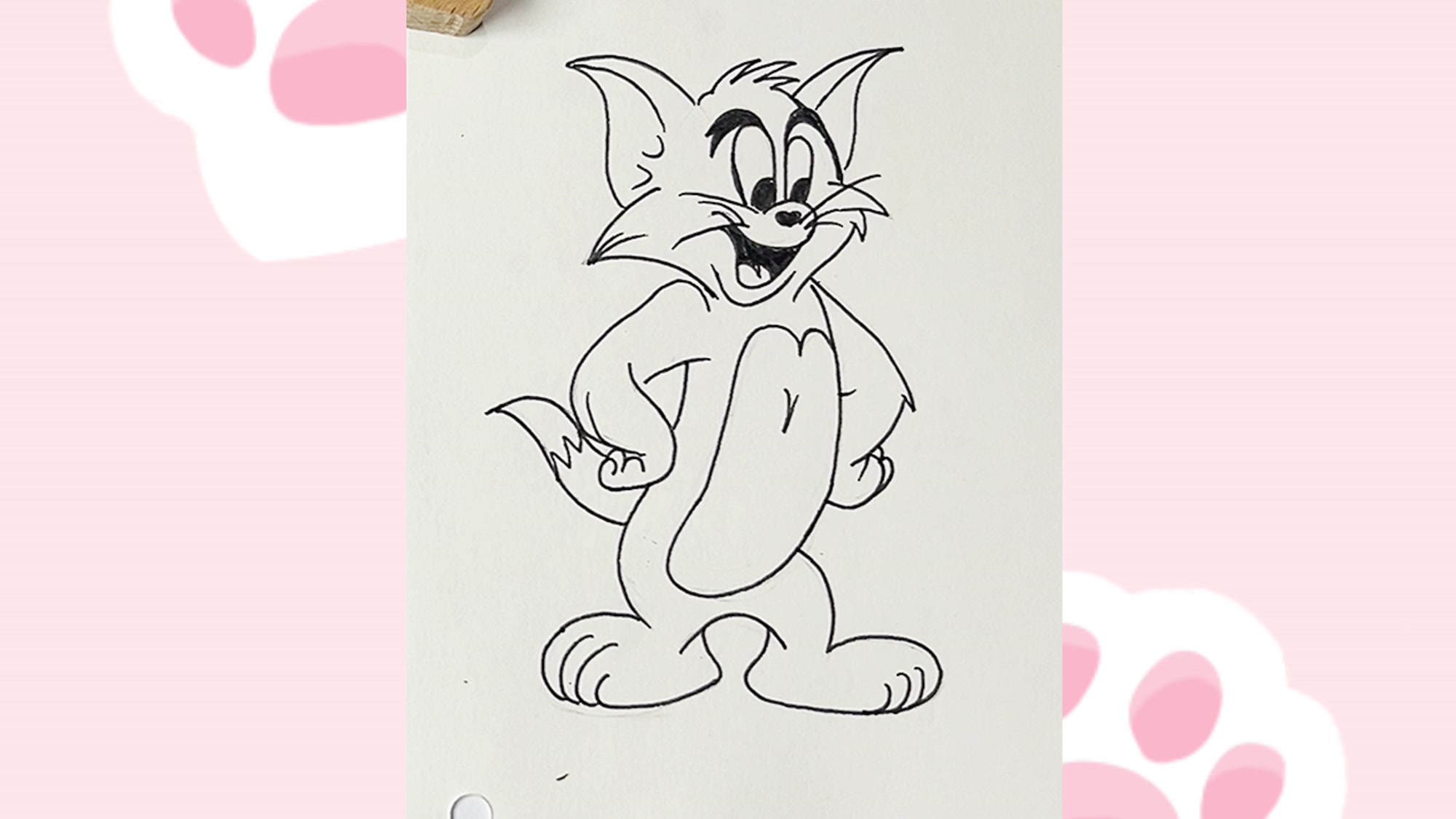汤姆猫怎么画