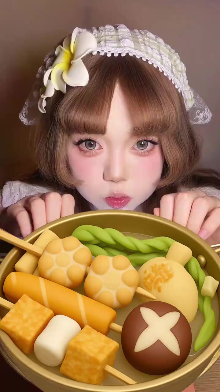 新人吃播:菌菇贡菜关东煮