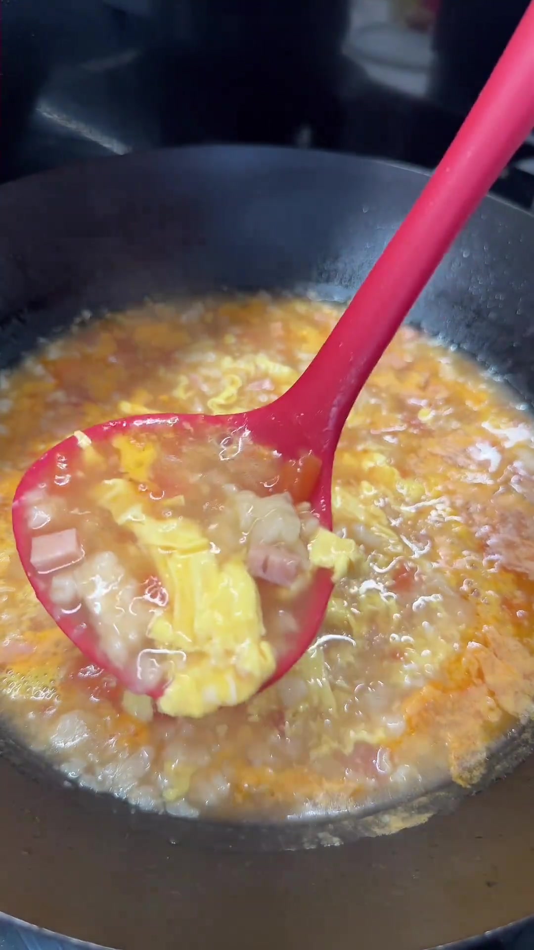 这么做疙瘩汤,清爽好喝不翻车,不像浆糊!