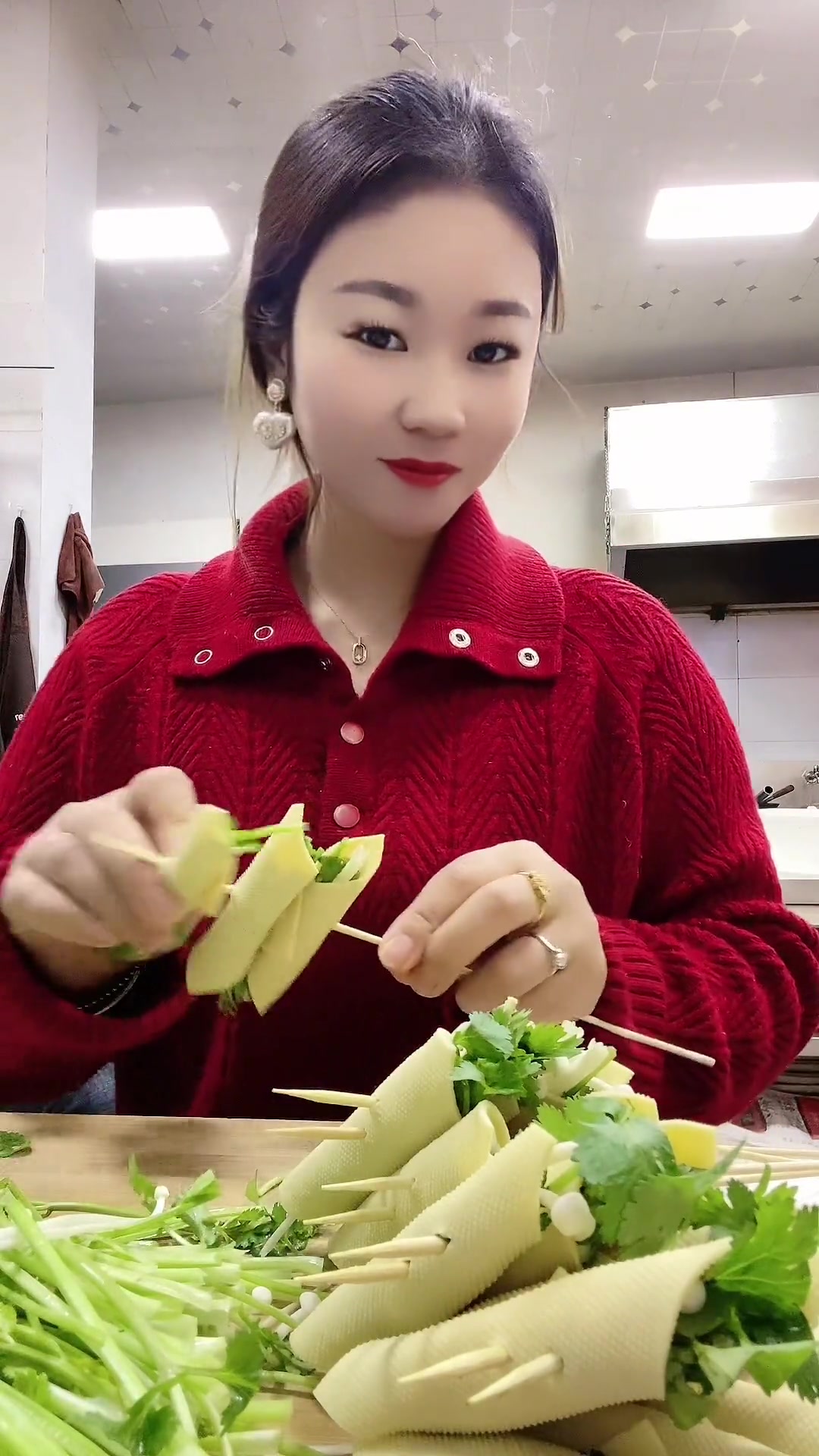 3米一串香菜卷,好吃实惠开启美好一天!