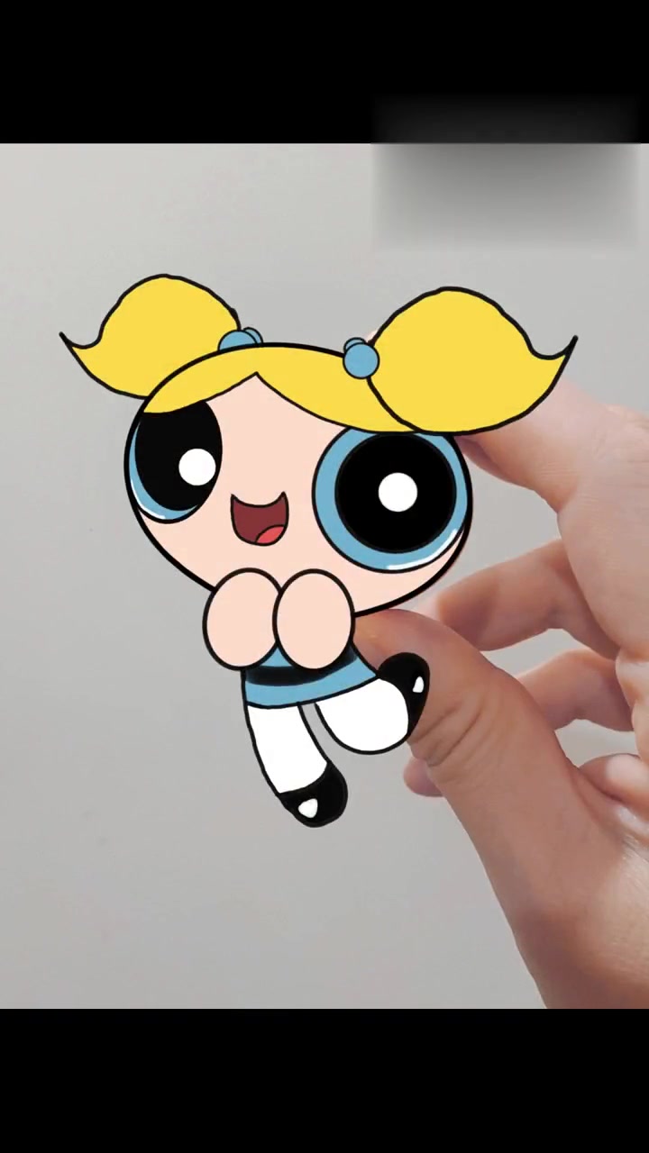 童年动画飞天小女警简笔画,有谁不爱飞天小女警呢