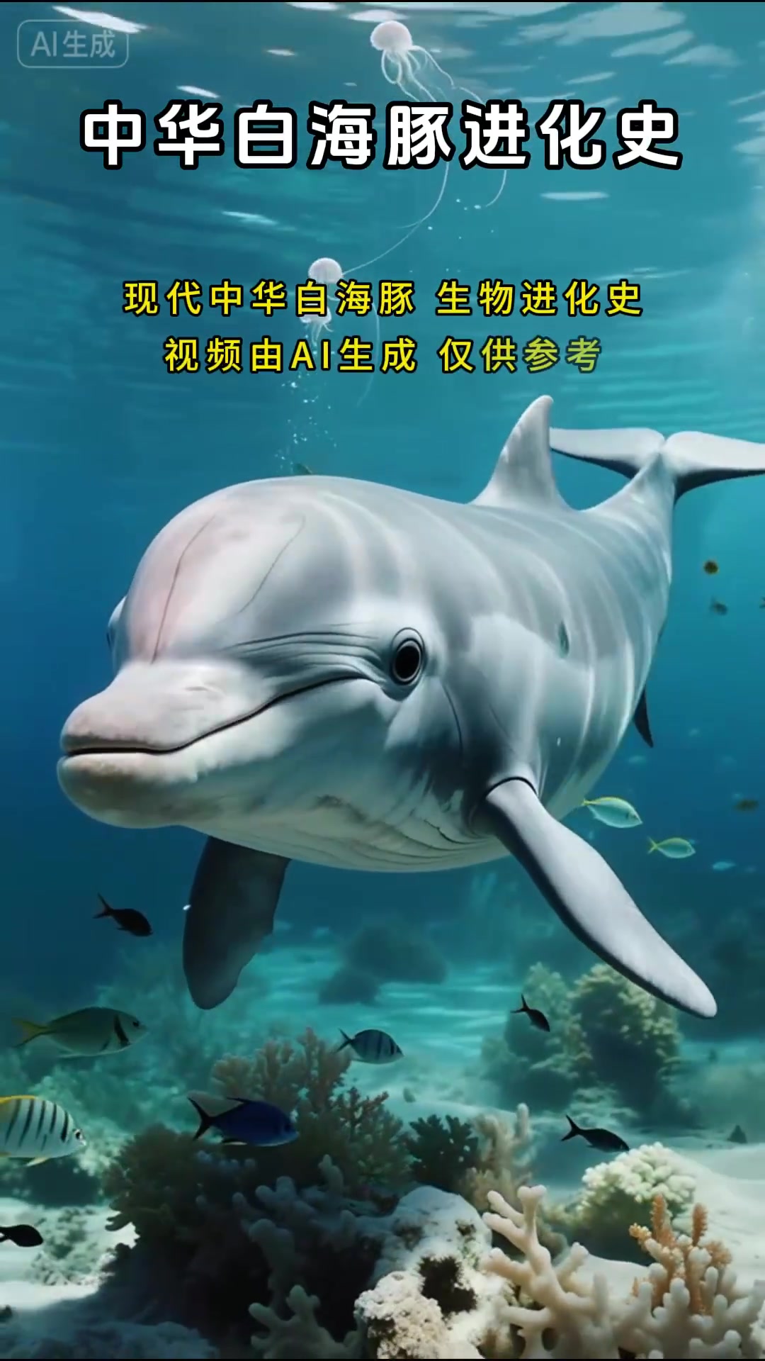 中华白海豚的进化史,祖先从水里出来在陆地生活了3亿多年,又回到海洋中去,中华白海豚的物种起