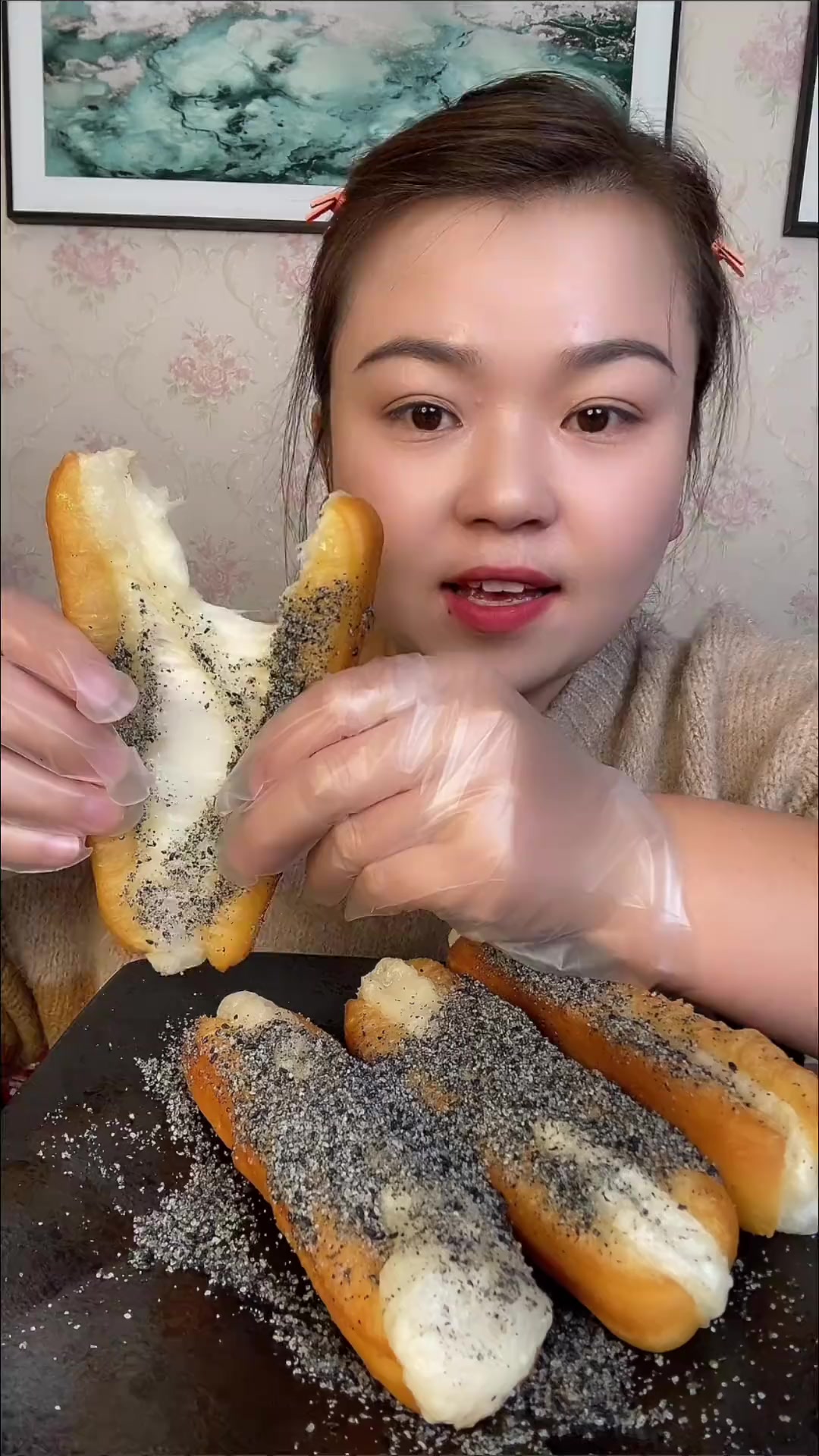 油条包糍粑真的好好吃!有酥脆且软糯!