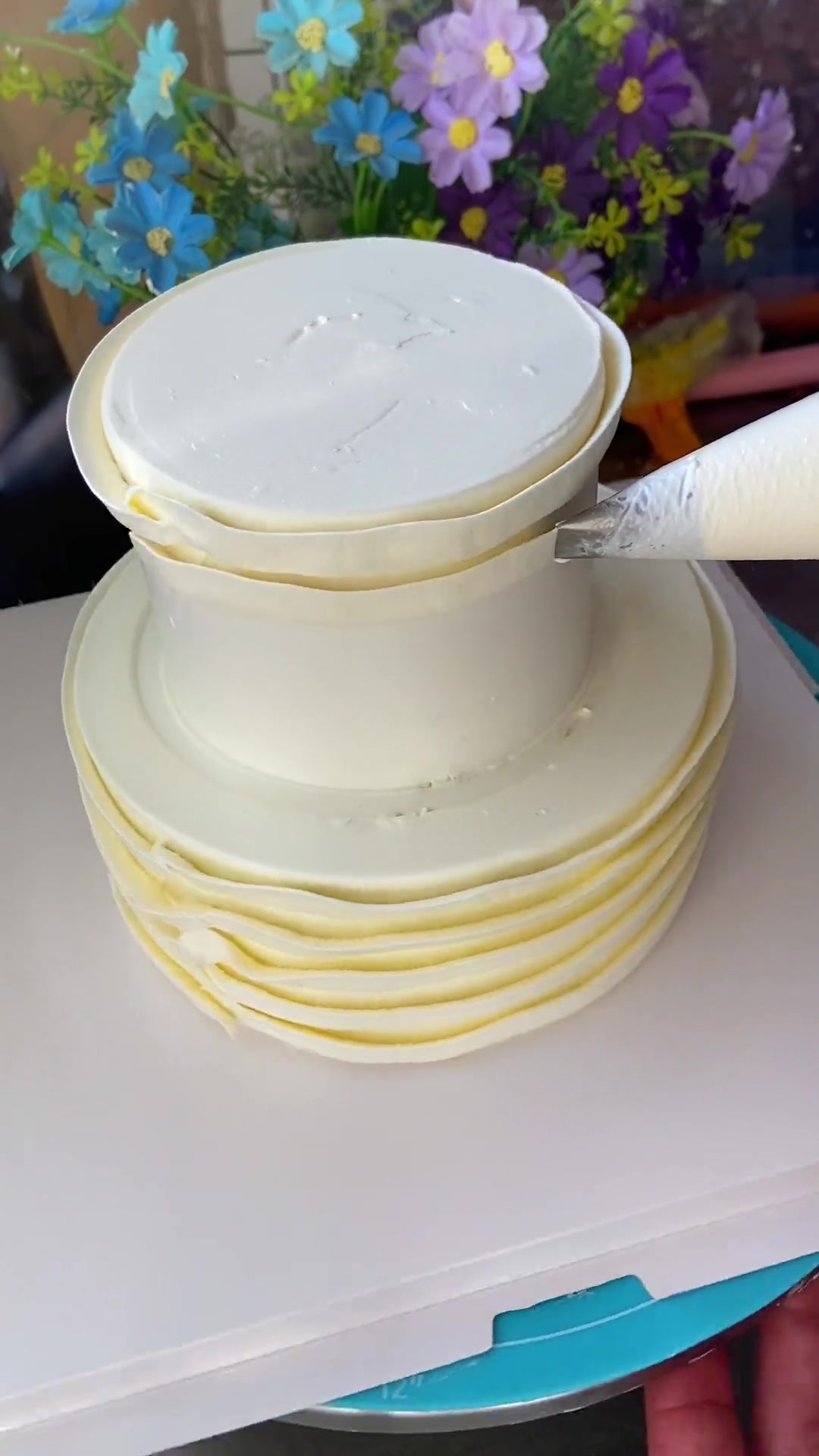 12寸的双层蛋糕这样做好看吗?