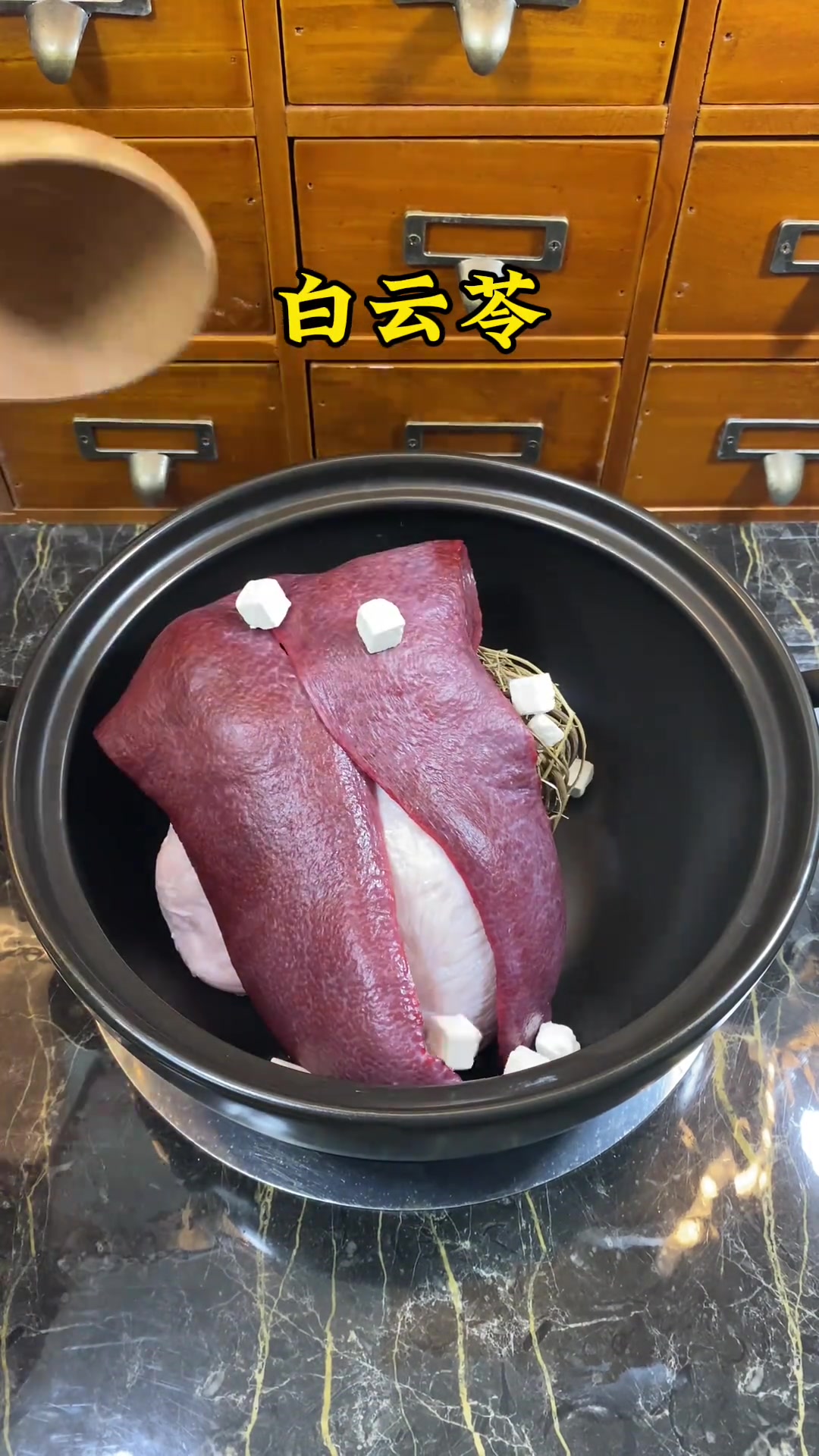 猪横俐鸡骨豆苓猪小肚汤