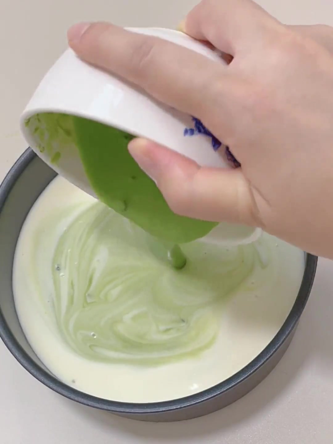 柚子抹茶慕斯蛋糕多巴胺美食少女心满满