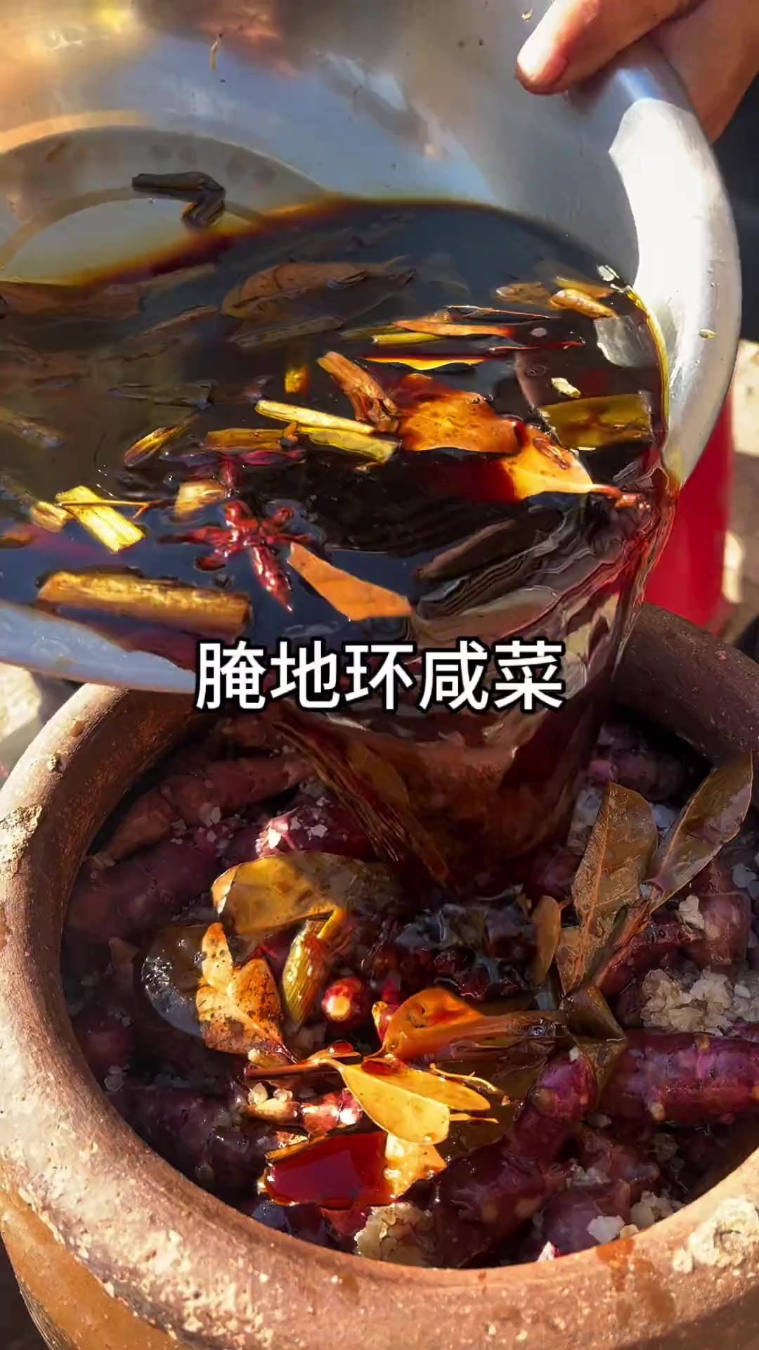 东北农村腌地环咸菜，搭配窝瓜粥超香