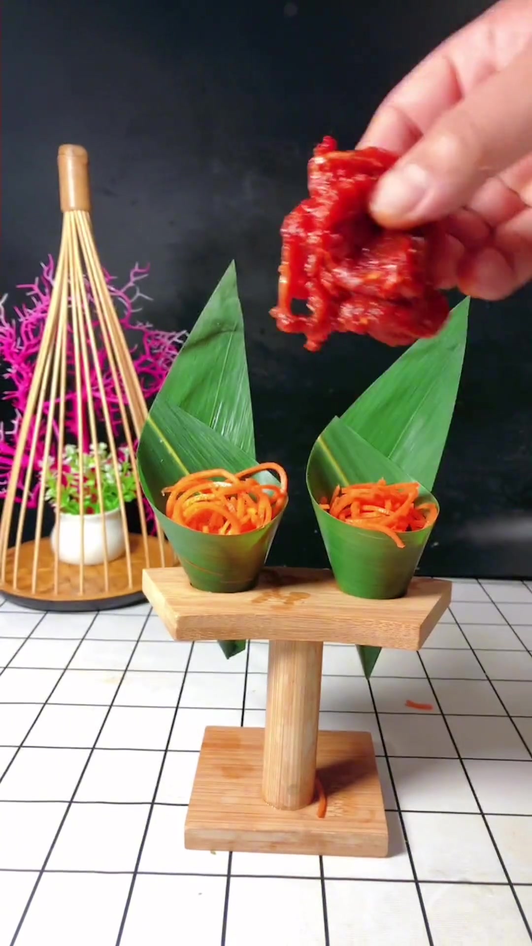 麻辣牛肉创意摆盘