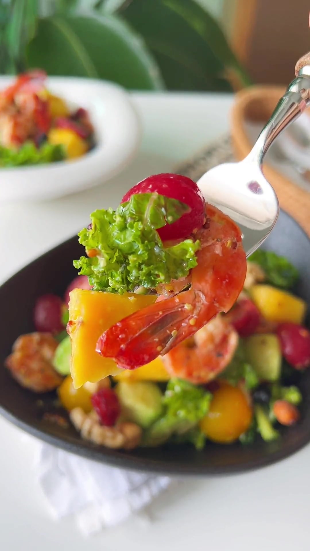 芒果虾仁沙拉,好好吃啊啊啊