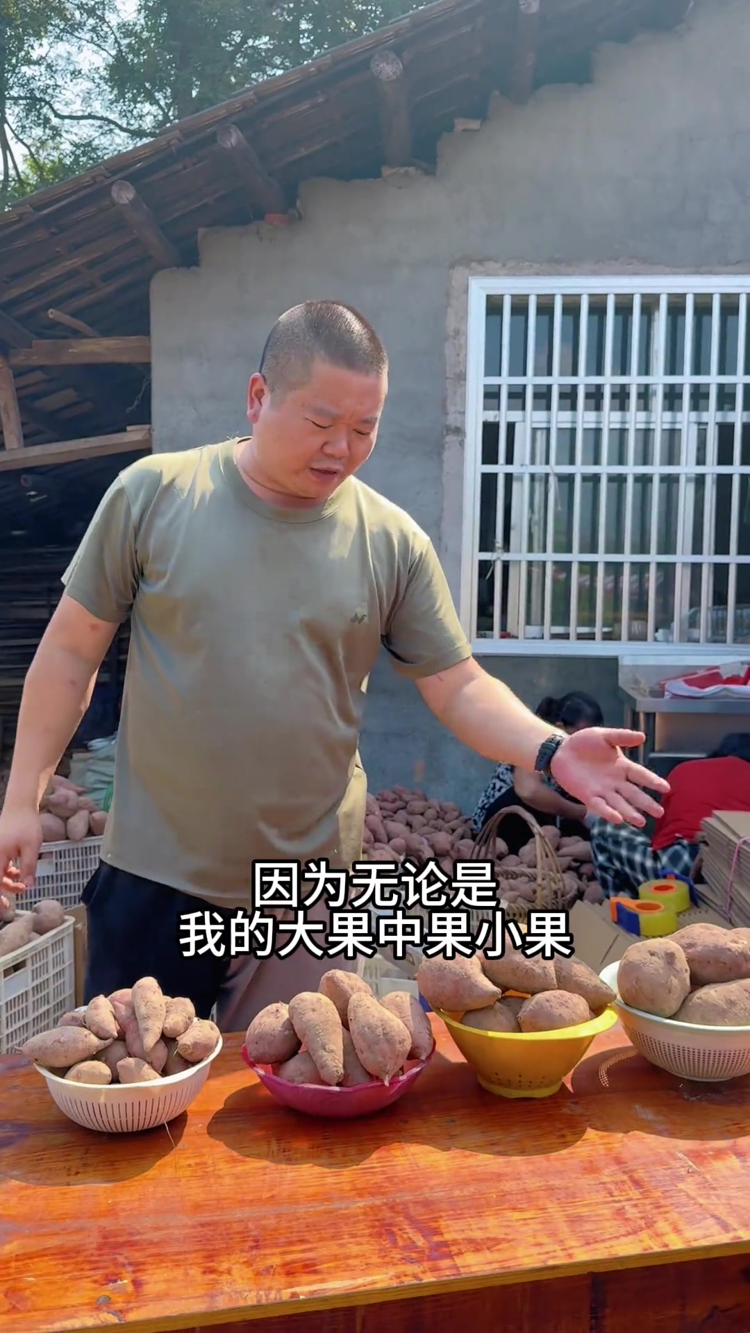 妈妈挖了半个月的红心红薯,老品种的东西就是好,又香又甜真好吃