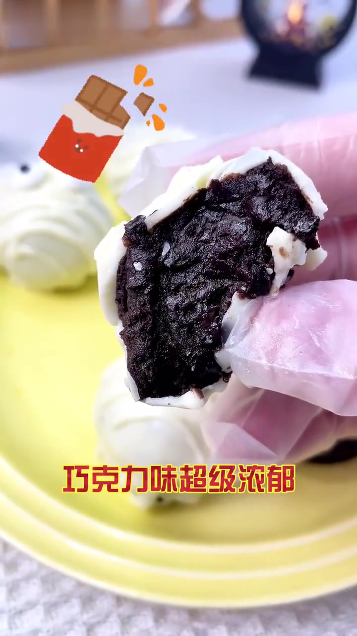 万圣节可爱鬼出没!奥利奥巧克力球木乃伊~
