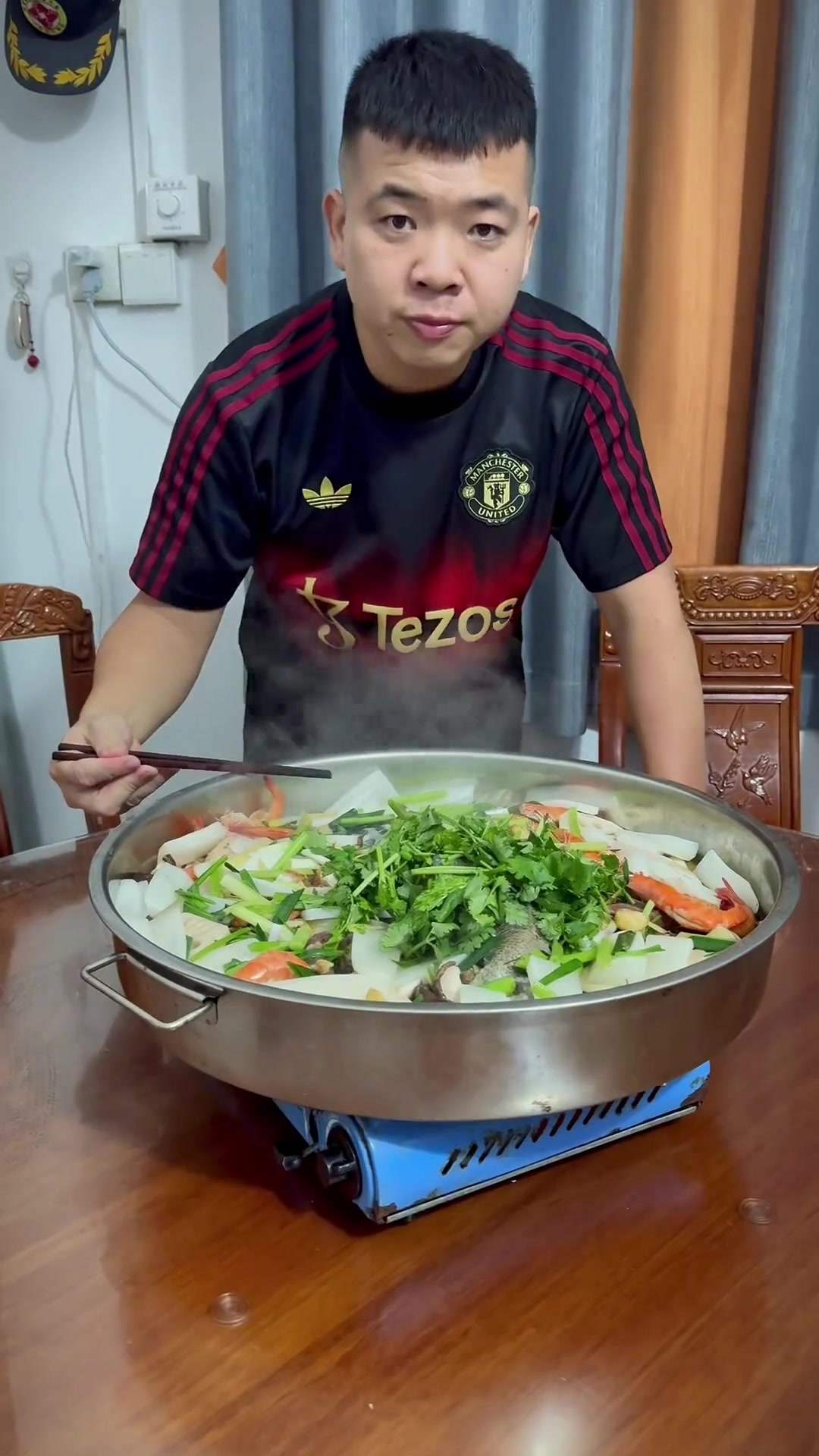 缩骨大头鱼，做一个顺德特色大盘鱼的做法