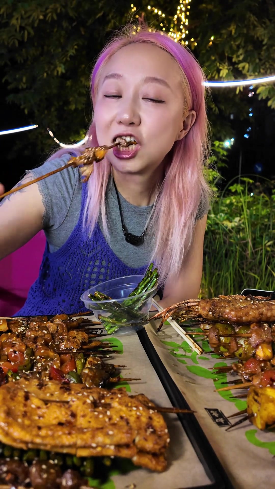 水果烤串+经典风味烤鱼｜柳州卷筒粉·斑斓豆浆：大我我｜温变水杯：MU16｜水果烤肉·烤鱼：