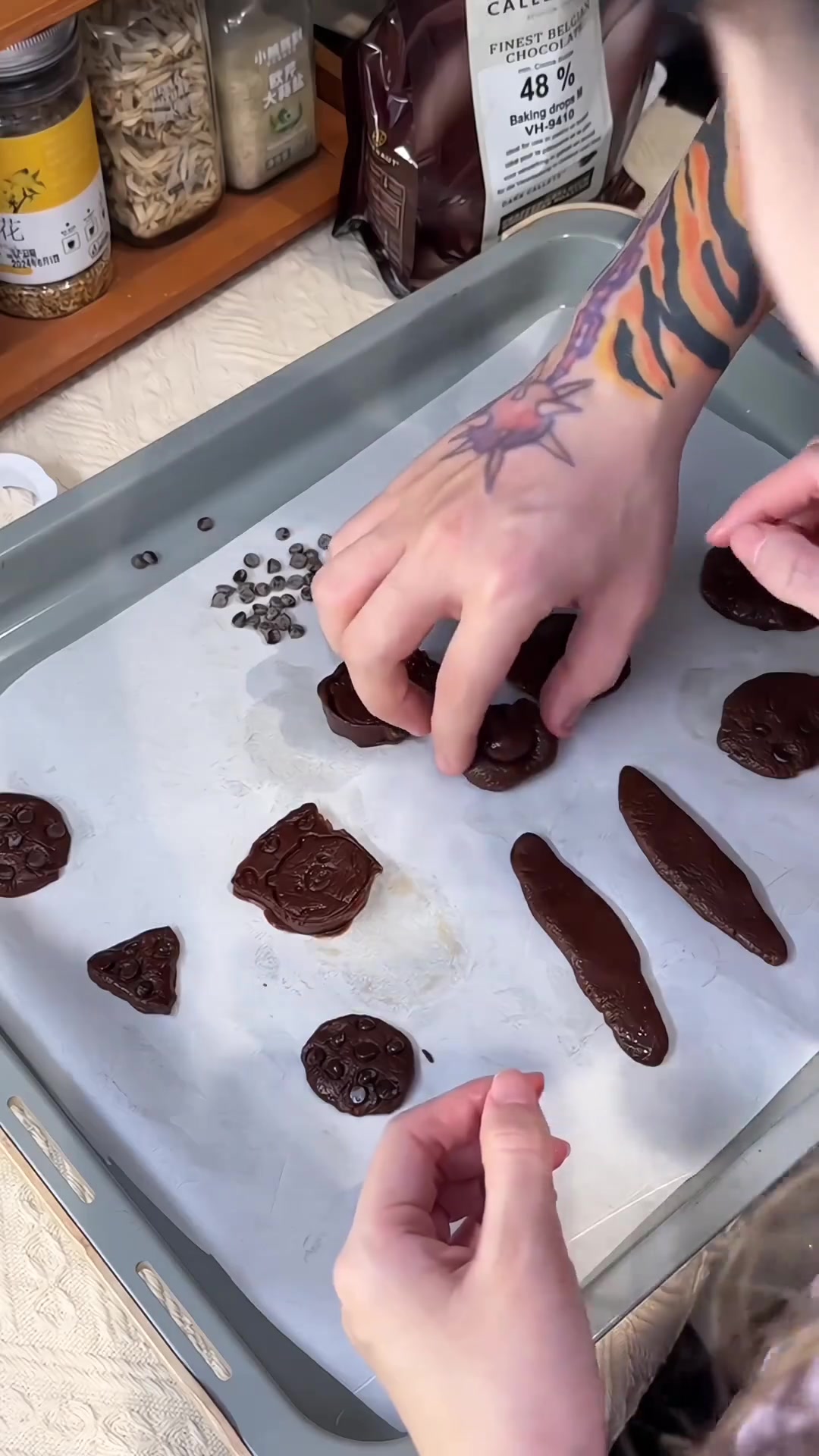 帕里斯小厨房——七夕限定巧克力小饼干,织女和老牛天作之合版