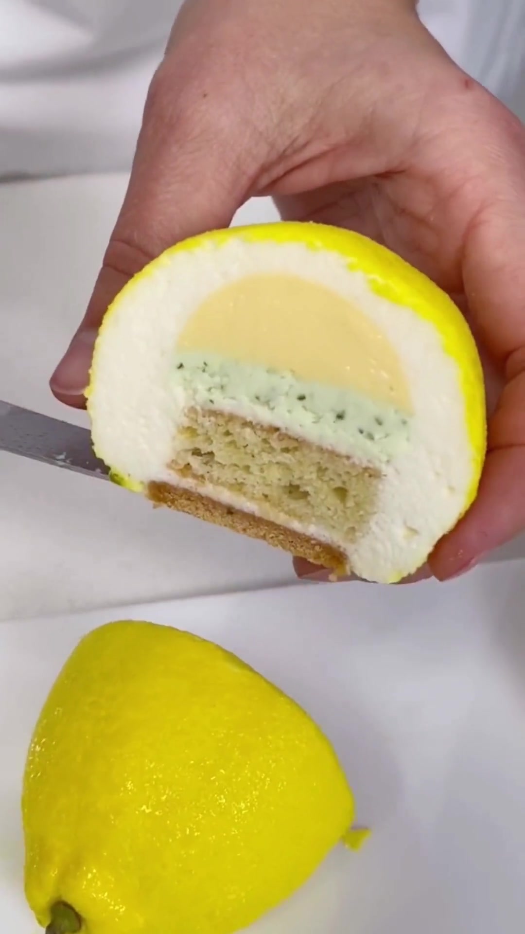 如何制作模具及仿真柠檬水果慕斯蛋糕？