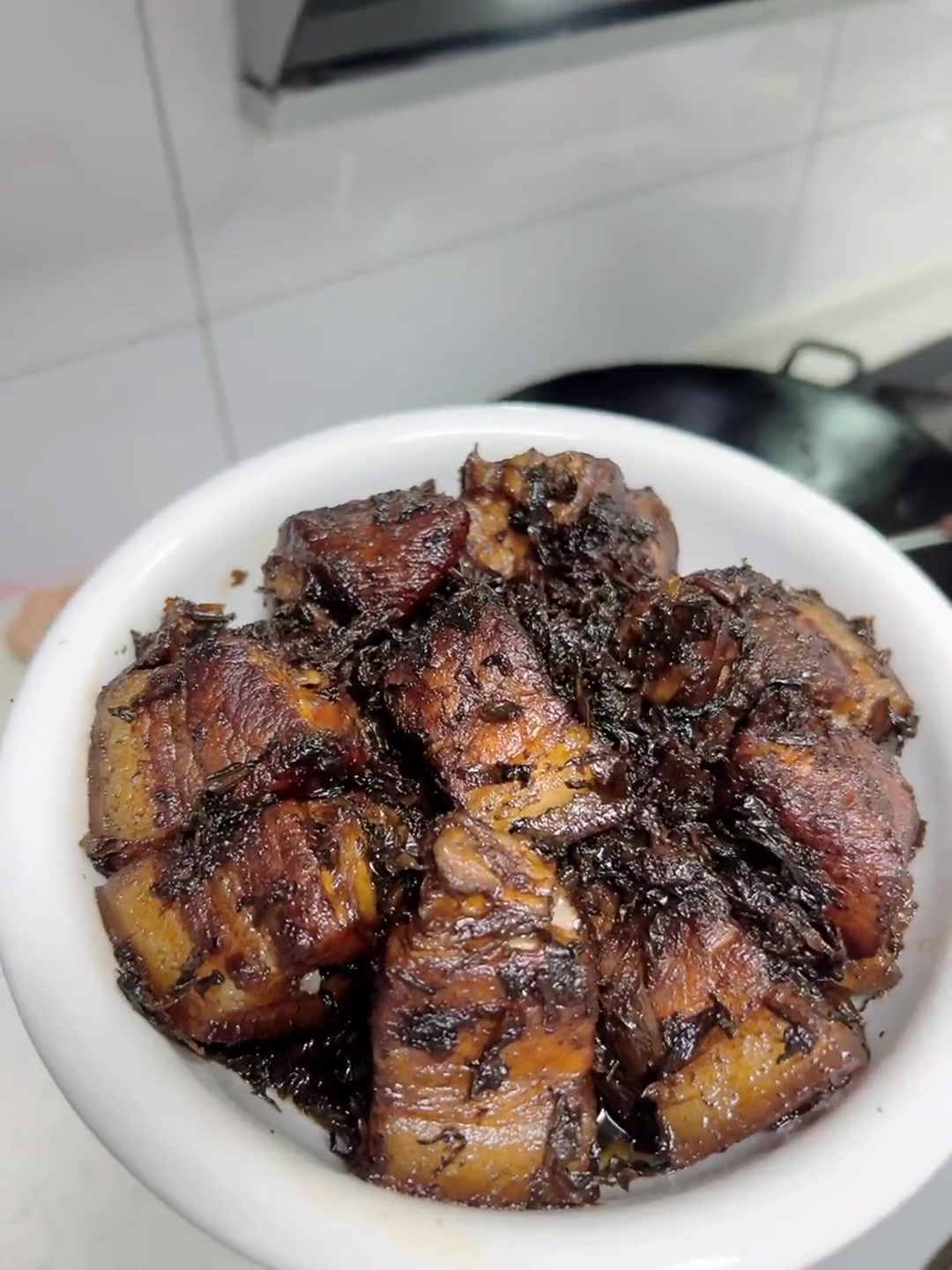 分享梅干菜烧肉做法,简单美味好下饭