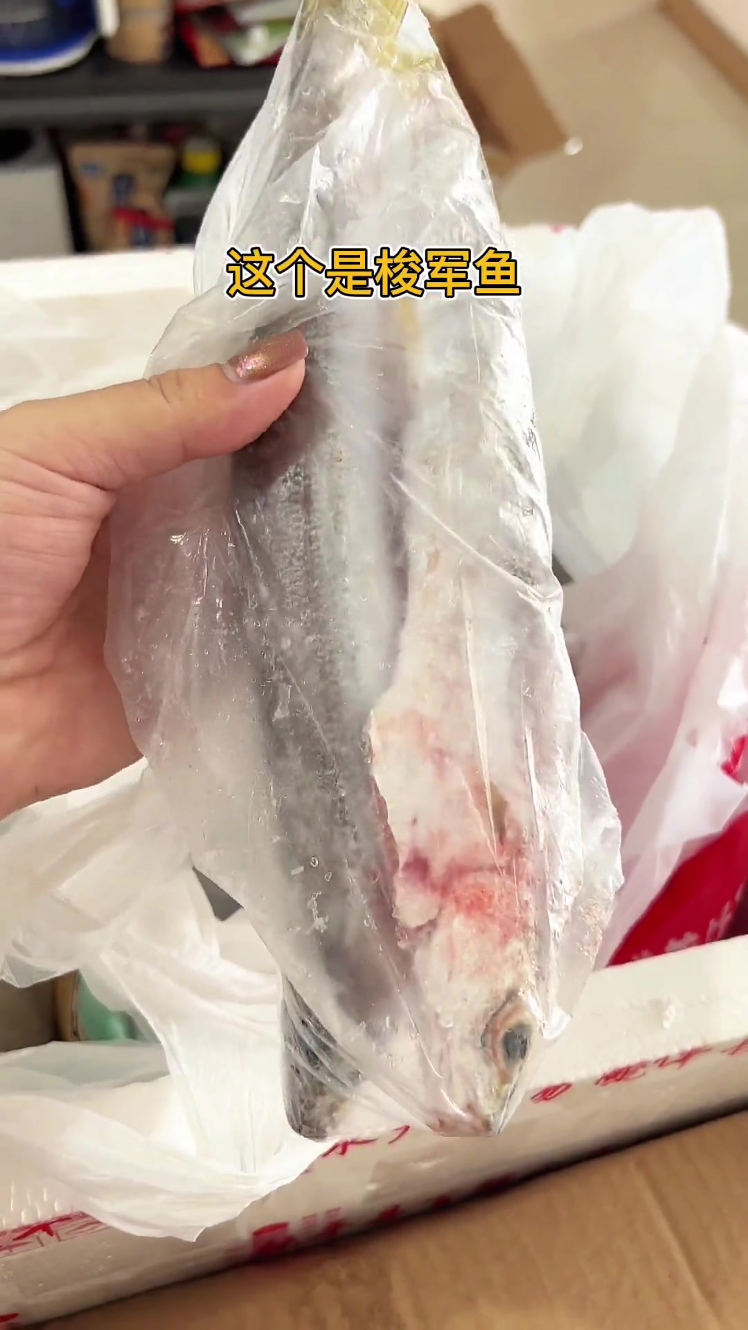 老家婆婆寄来十几斤海鱼和潮汕特产