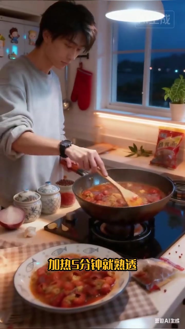 算完虾尾外卖账单肉疼!10盒速食虾尾才抵3次外卖钱,5分钟吃鲜辣入味款 小龙虾 双11好美