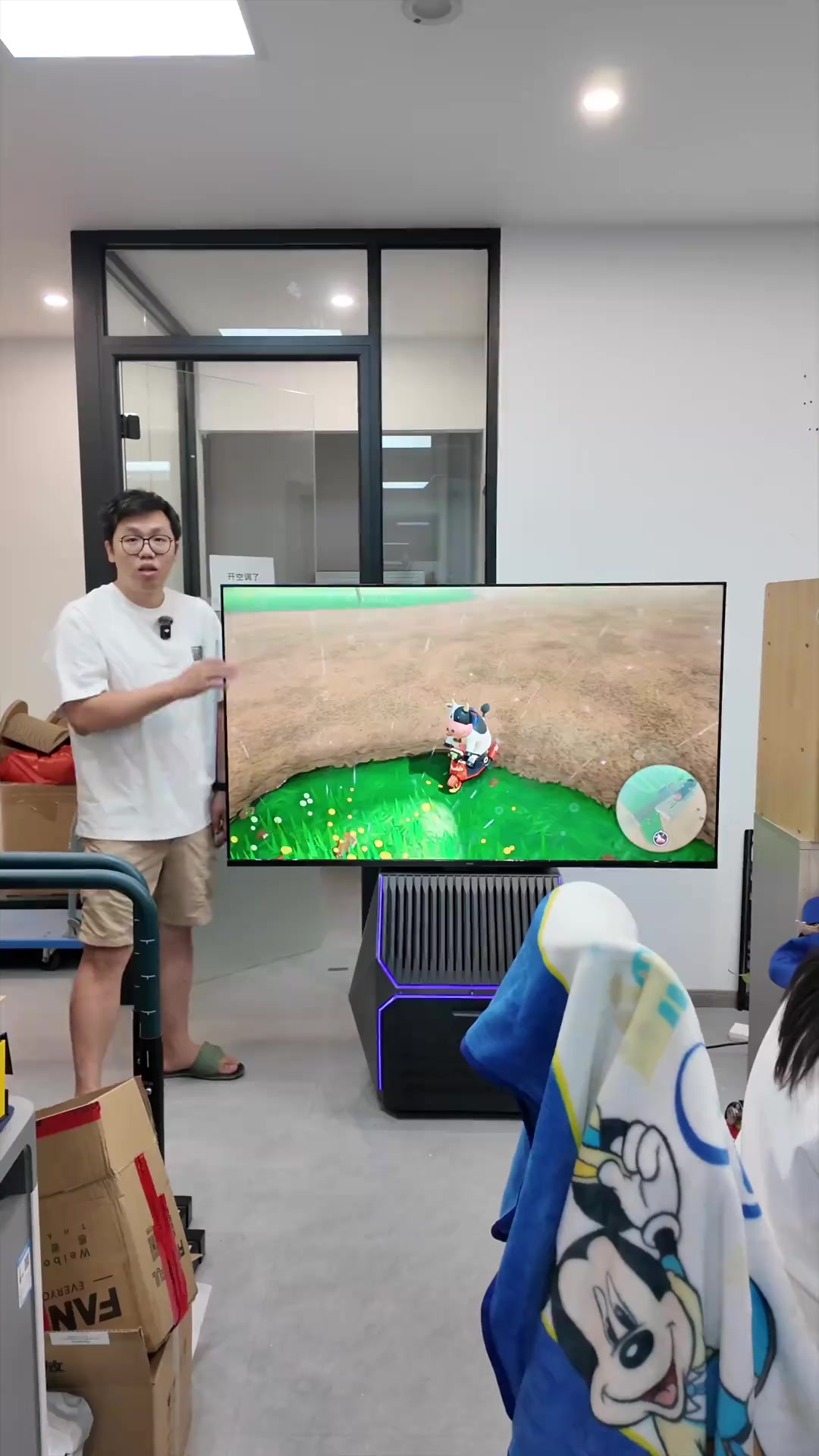 谢谢你somle!办公室有电视了!