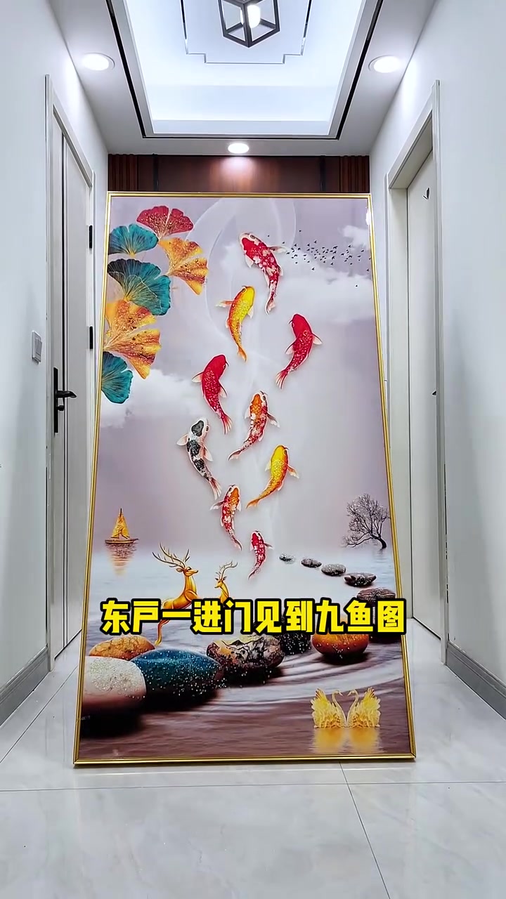 咱家空墙面不知道该如何装饰,快来看看这副装饰画绝对配的上咱家墙面!沙发背景三联画  装饰画