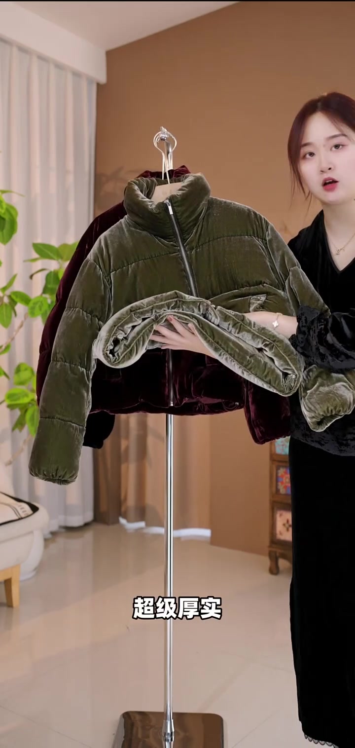超重工面包服,红色绿色显瘦遮肉,冬季必备!