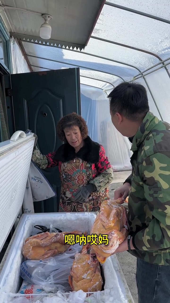 还是我姨姥厉害,把价格压下来了,差点没涨价,纯东北散养农村笨大鹅,粮食喂养,嘎嘎香