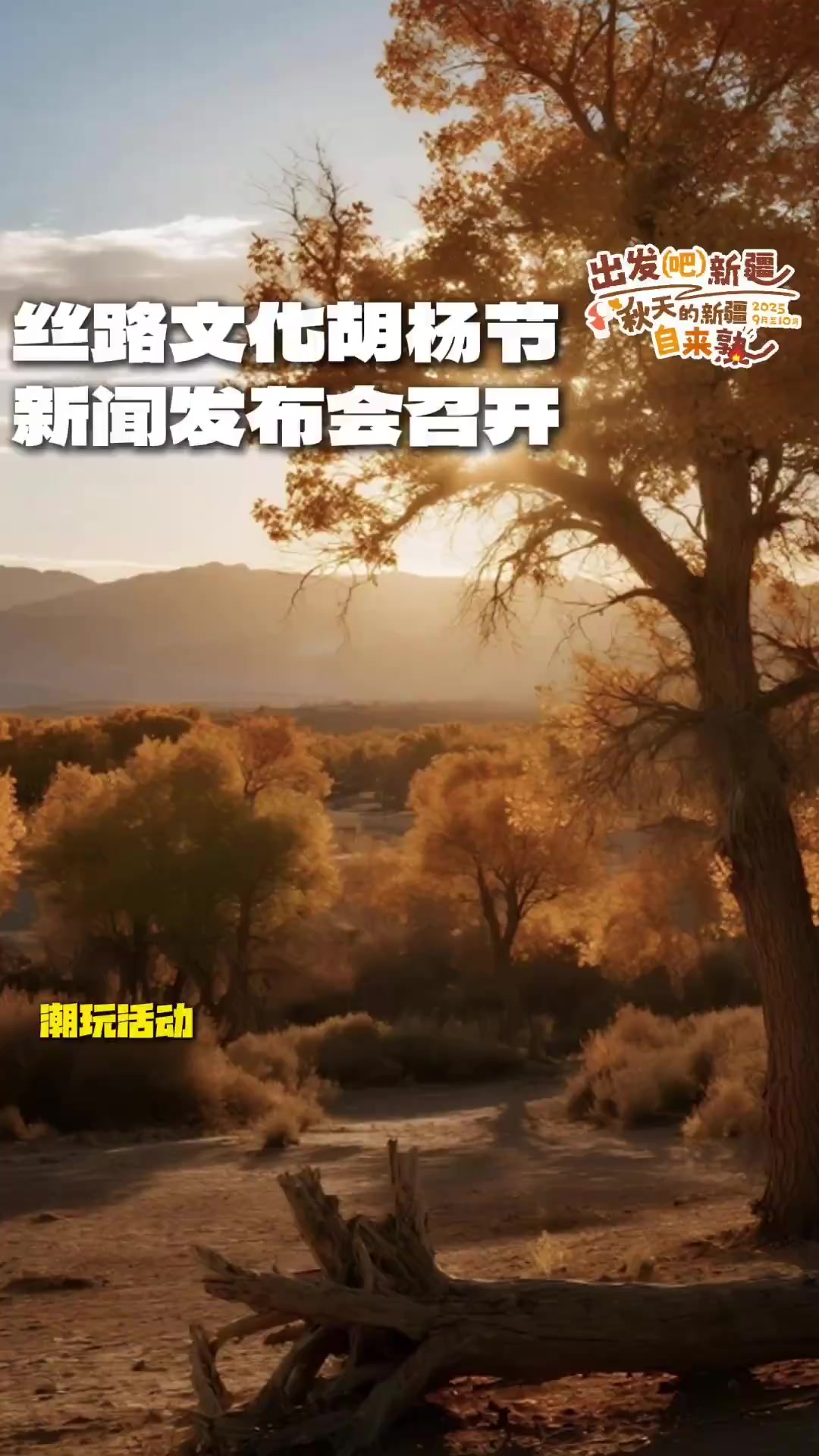 第六届新疆喀什丝路文化胡杨节召开新闻发布会,这场秋日盛宴以“山海昆仑 金韵胡杨”为主题,在