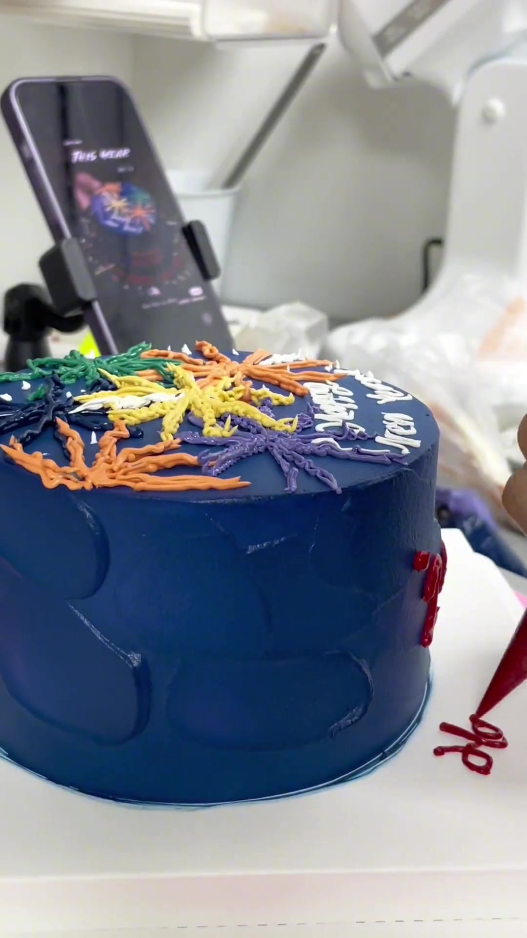 烟花蛋糕太好看了吧