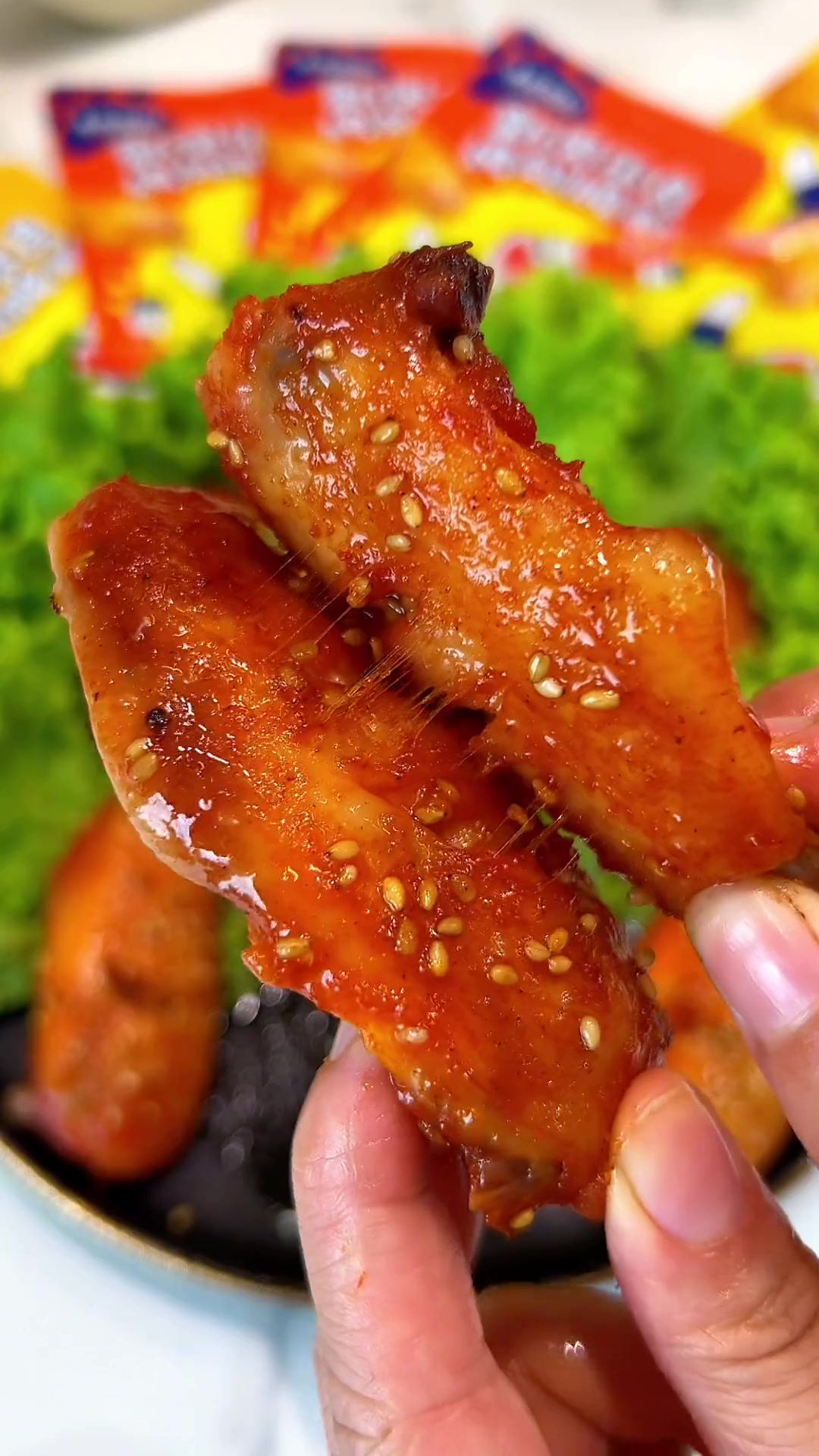 孩子超爱的奥尔良鸡翅，独立包装腌料超方便