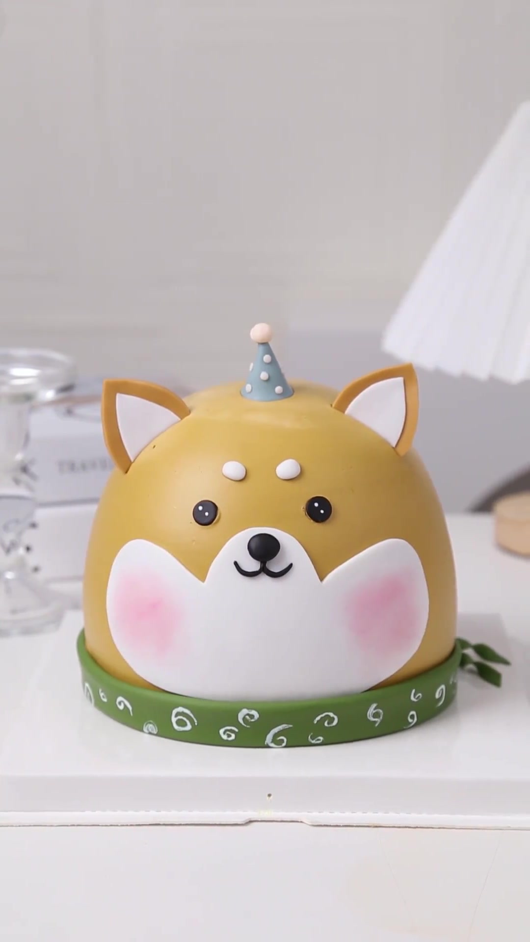 可爱又帅气的小柴犬立体蛋糕来啦！