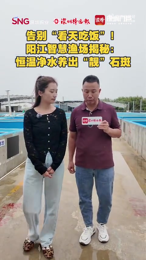 「告别“看天吃饭”！阳江智慧渔场揭秘：恒温净水养出靓石斑」不看天吃饭，渔业也玩起了黑科技！