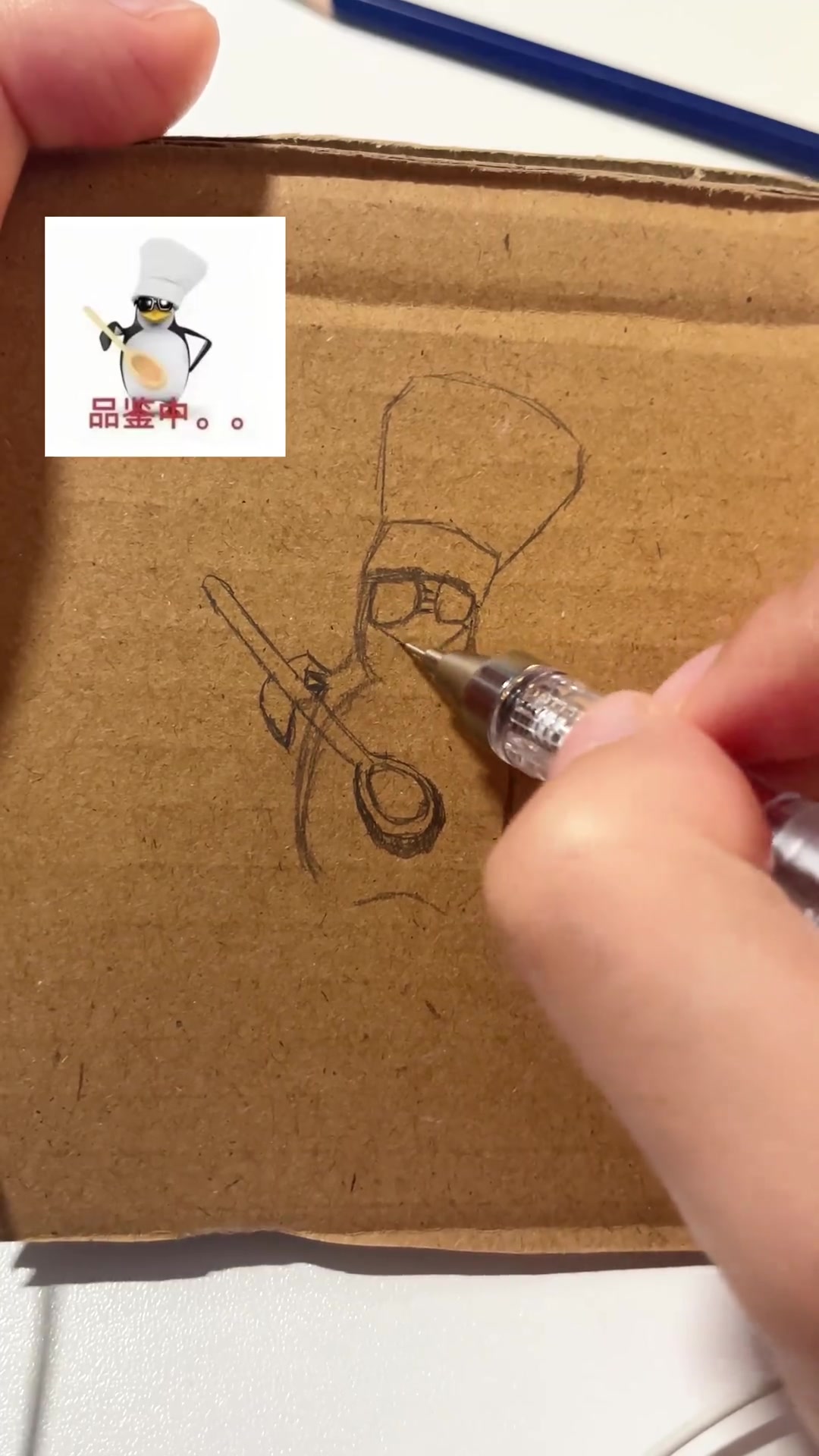 ASMR纸壳画企鹅表情包，助眠免疫向